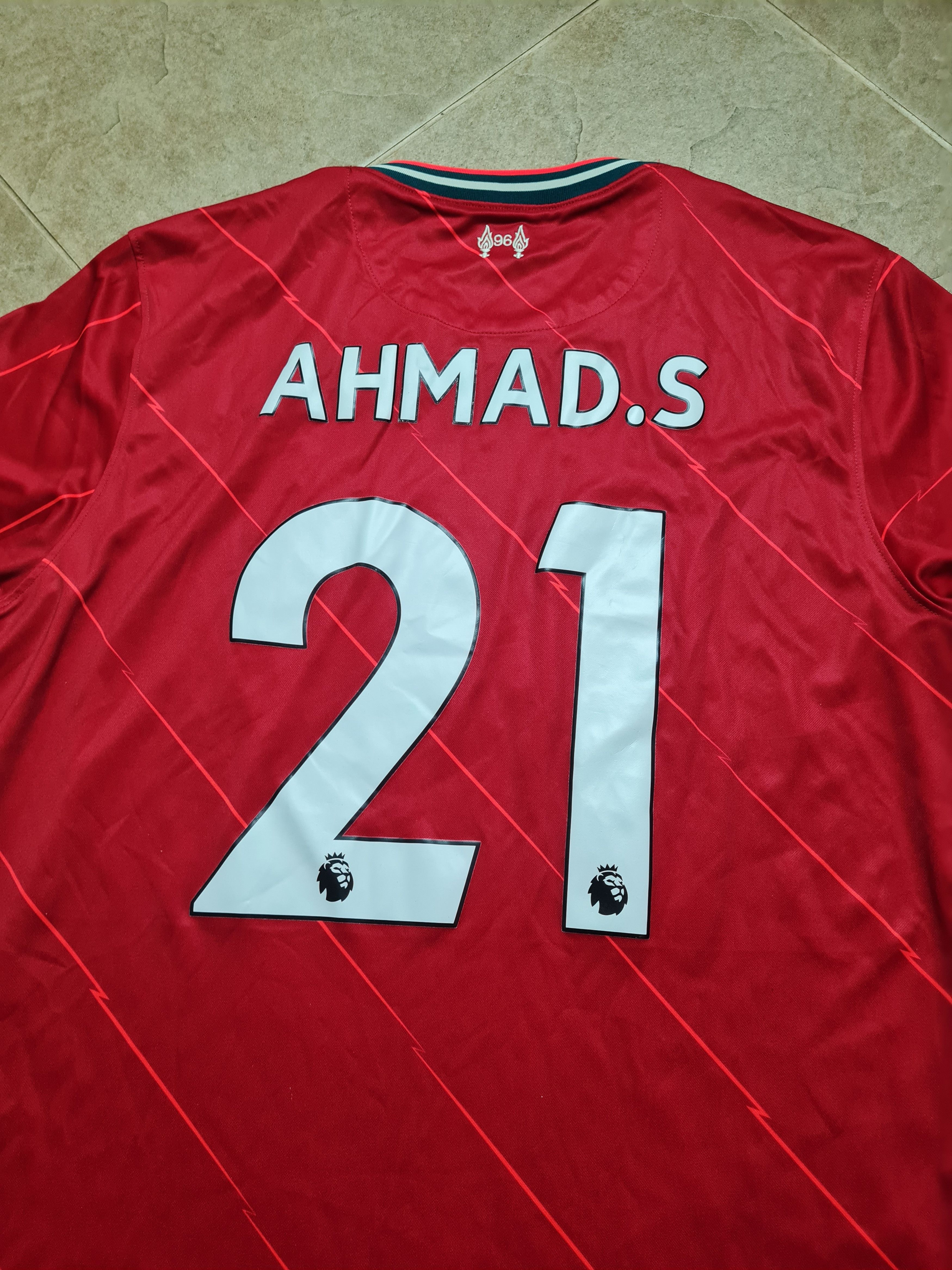 Nike Sooccer Liverpool 2021/22 Home Match Jersey #21Ahmad.S Nike Size US XL / EU 56 / 4 - 19 Thumbnail