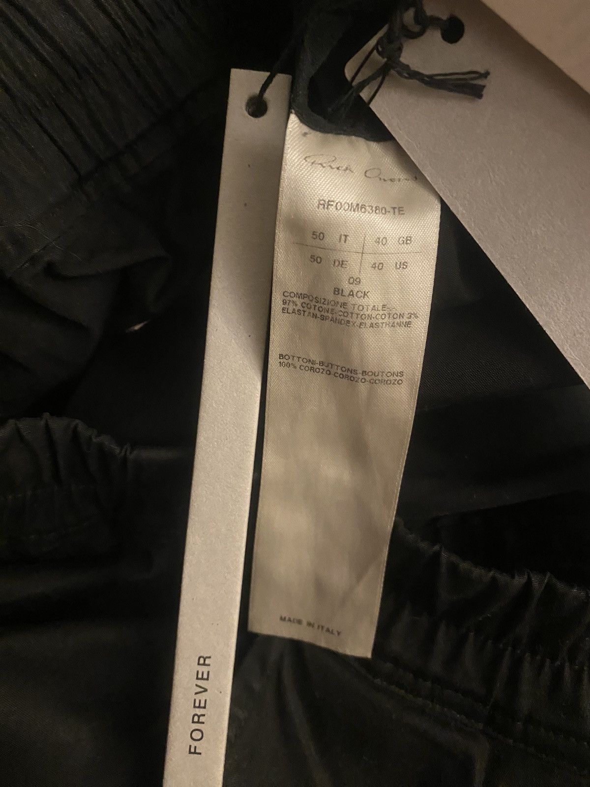 Rick Owens Rick Owens Forever Drawstring Pants Size US 34 / EU 50 - 7 Thumbnail