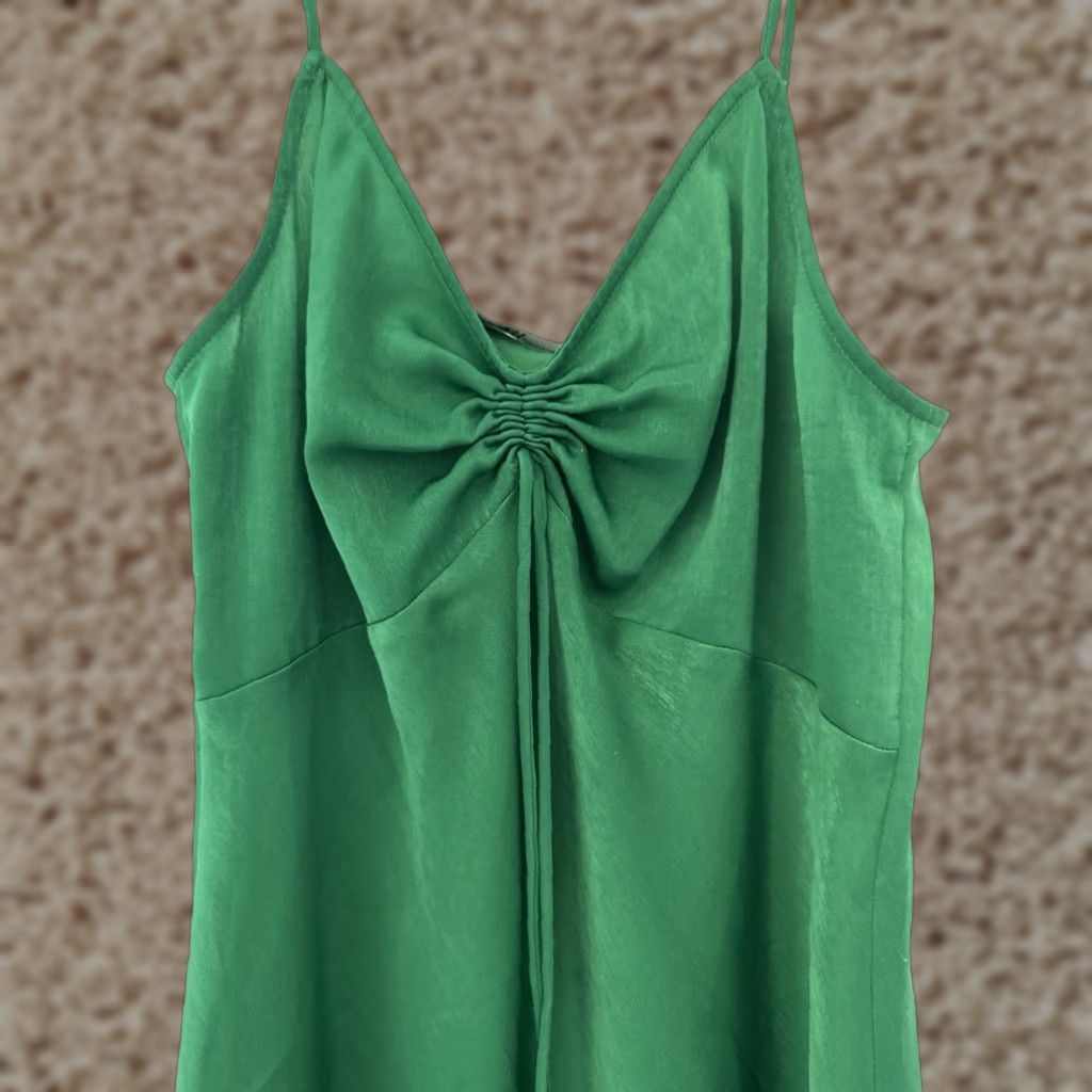 Zara Zara Basic Collection Green Sequin Mini Dress XS | Grailed