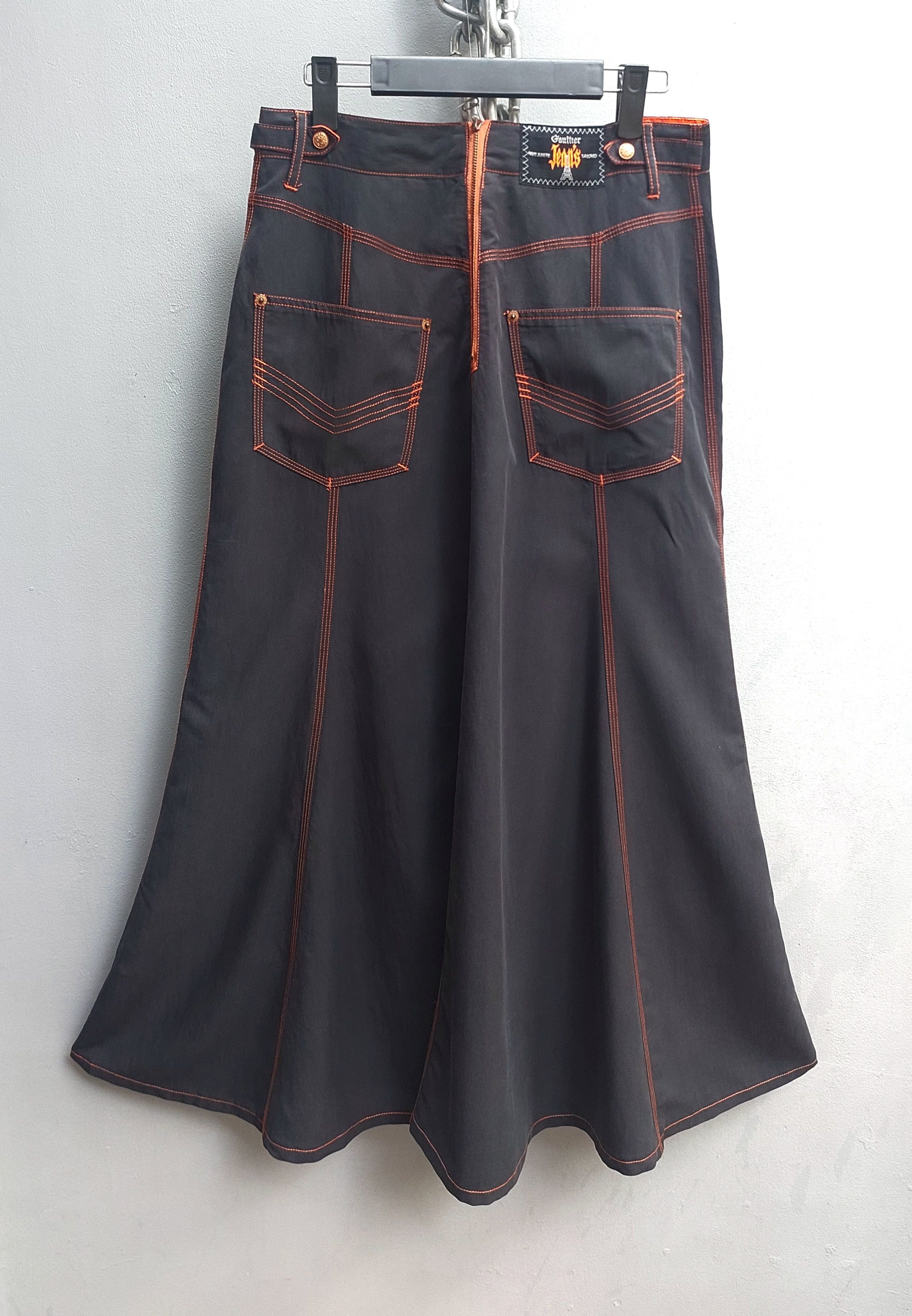 Jean Paul Gaultier Jean Paul Gaultier Vintage Contrast Stitch Skirt Size 32" / US 10 / IT 46 - 2 Thumbnail
