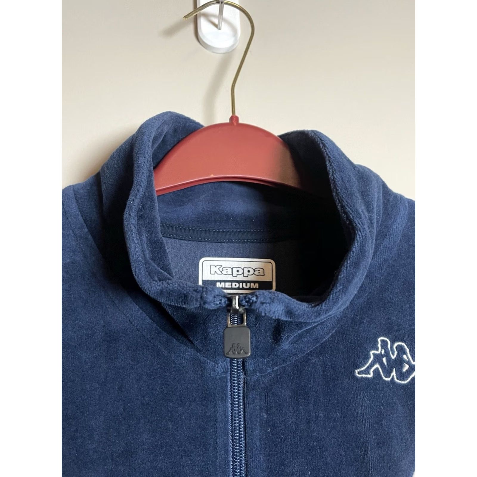Kappa Kappa Axel Velvet Track Jacket Men’s M Blue Zip Embroidered Pockets Full Zip 80s 90s Style Vintage: No Size US M / EU 48-50 / 2 - 4 Thumbnail