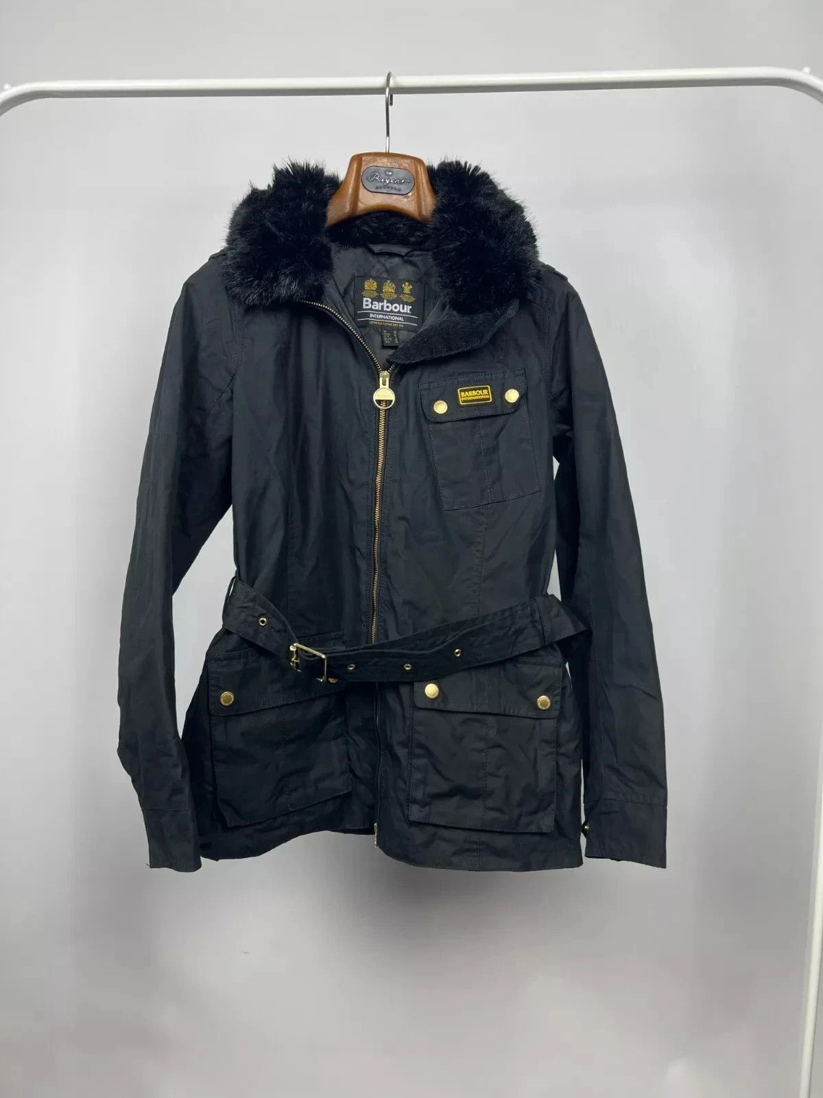 Barbour Barbour International Nesbitt Wax Cotton Black Jacket Size M / US 6-8 / IT 42-44 - 1 Thumbnail