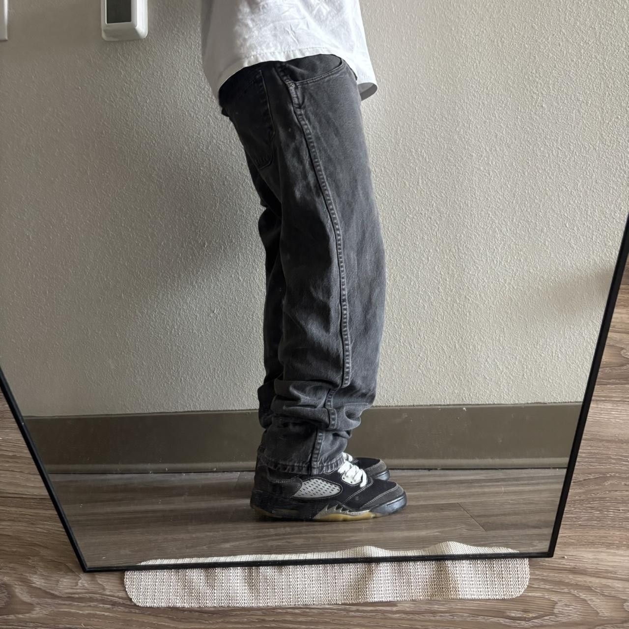 Vintage Crazy Vintage 90s Faded Black Grunge Denim Jeans! 35x30 Size US 35 - 2 Thumbnail