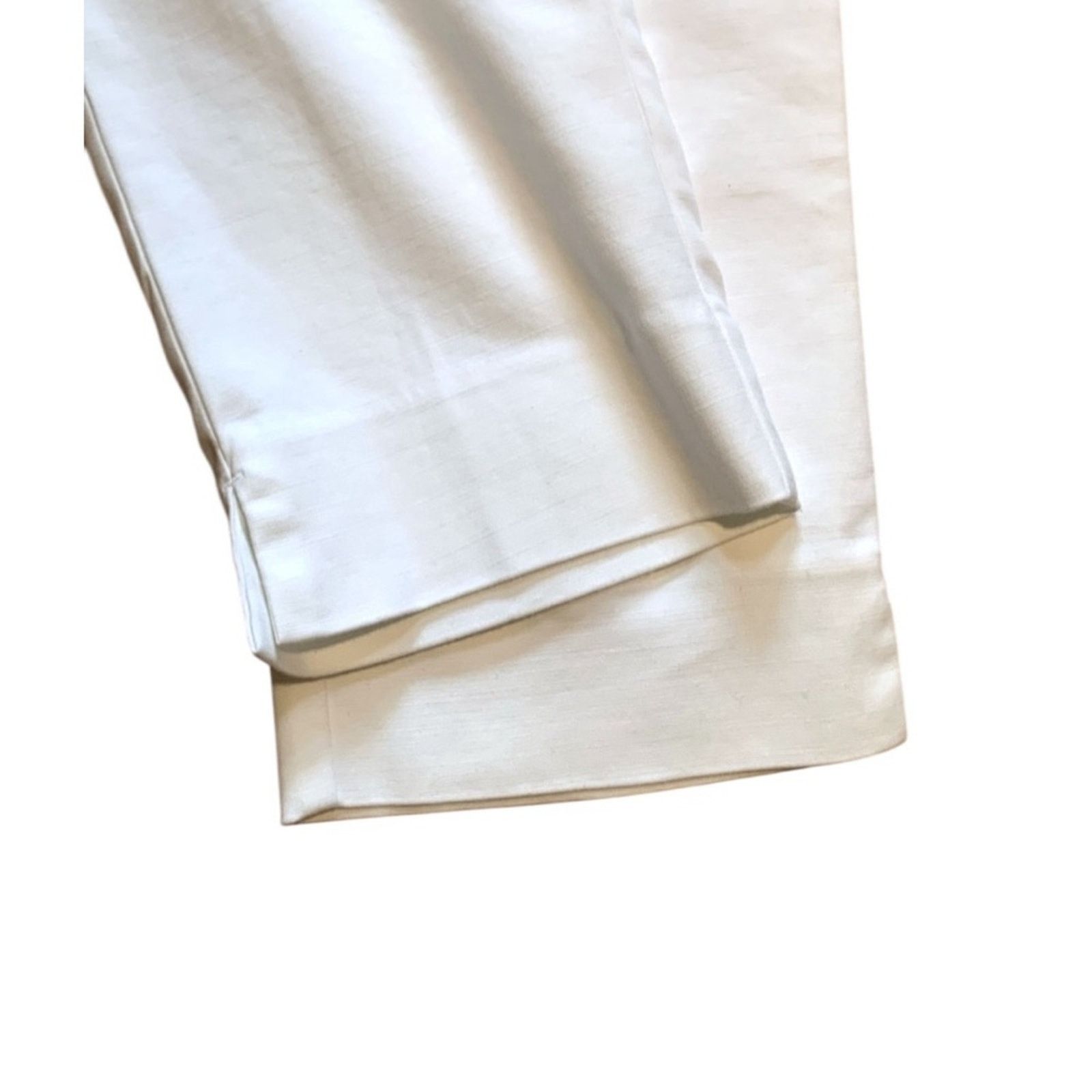 J. Jill J.Jill White Essential Cotton Stretch Pants Size Womens 28 Size 28" / US 6 / IT 42 - 4 Thumbnail