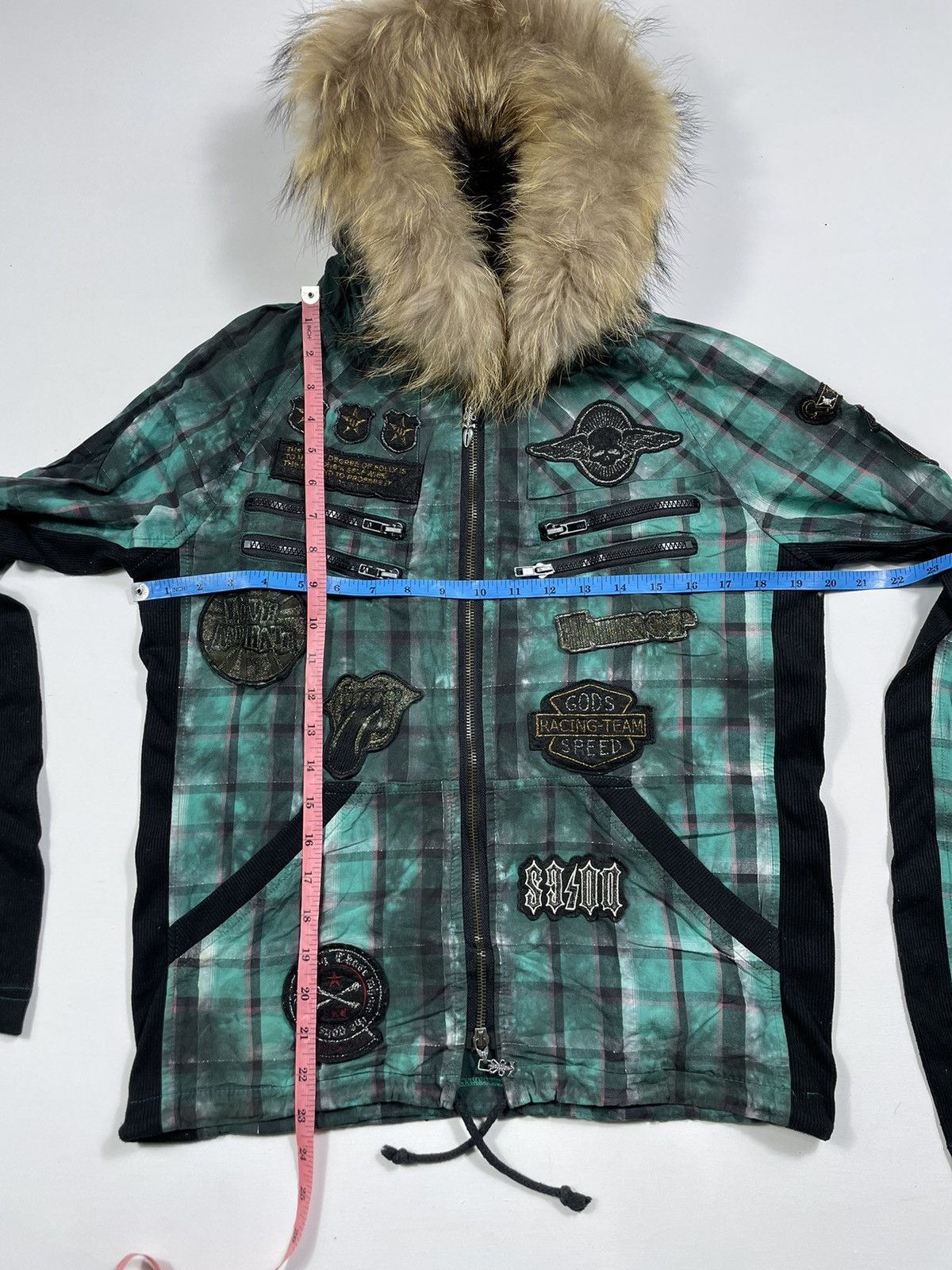 Japanese Brand Fur Zip Hoodie double zipper punk ghothic style Size US M / EU 48-50 / 2 - 6 Thumbnail