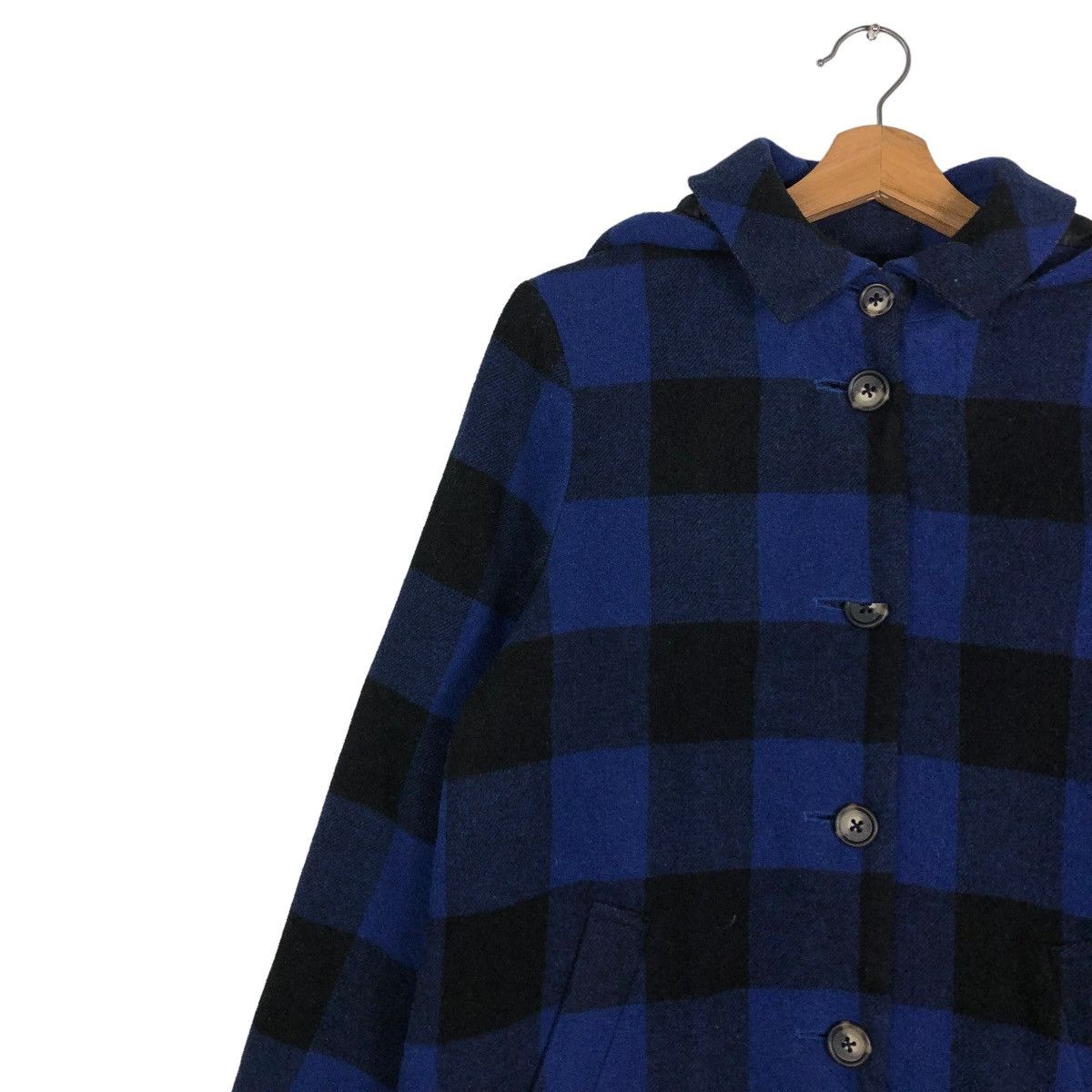 Beams Plus 🔥VINTAGE WOOL BIKER JACKET BEAMS HEART TARTAN DESIGN Size US S / EU 44-46 / 1 - 7 Thumbnail