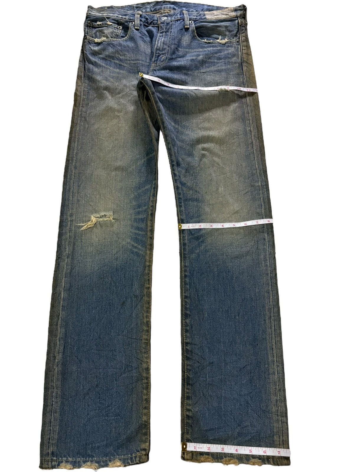 Levi's Vintage 90s Levis 505 Mud Wash Distressed Loose Jeans Size US 34 / EU 50 - 14 Thumbnail