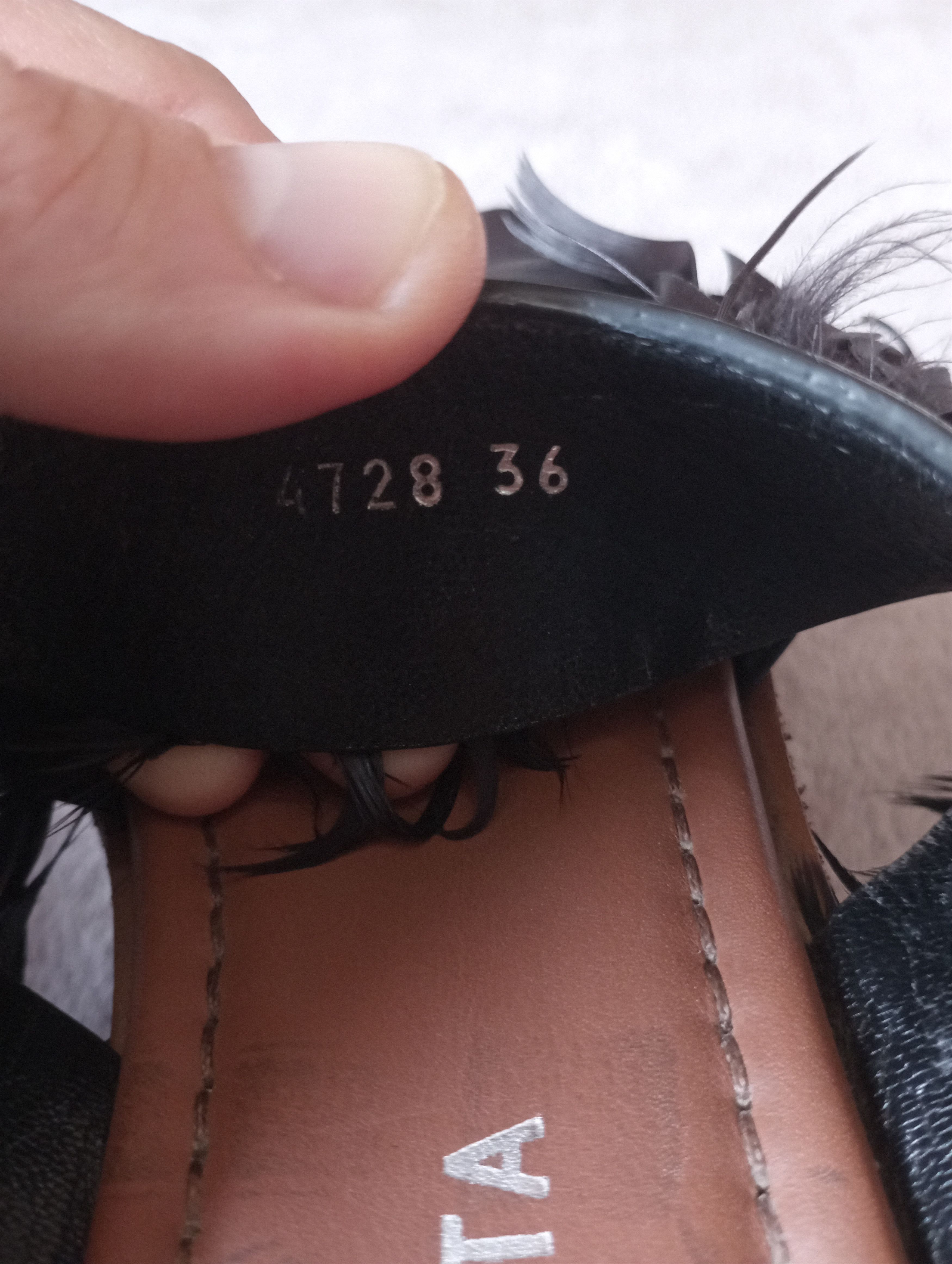 Premiata Premiata Black Feathered leather Slides size 36 Size US 5.5 / IT 35.5 - 8 Thumbnail