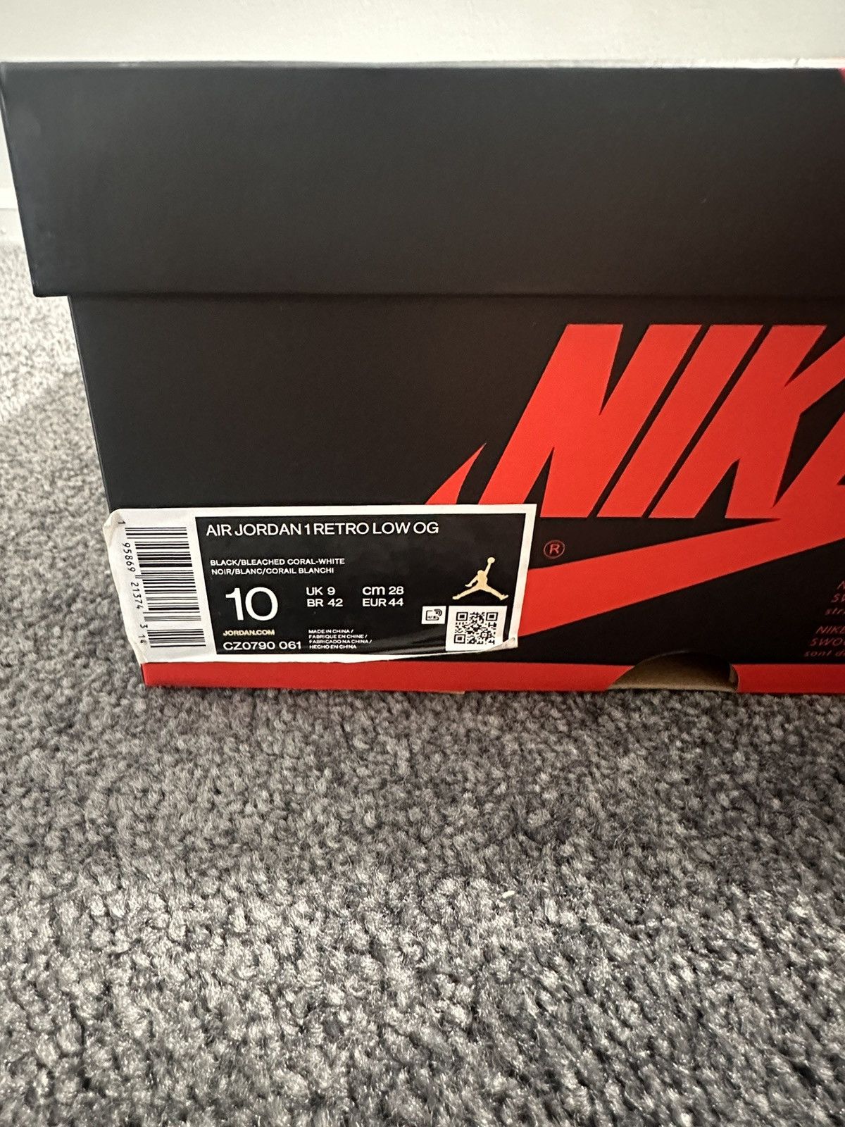 Nike Air Jordan 1 Retro Low OG ‘Bleached Coral’ Size US 10 / EU 43 - 7 Thumbnail