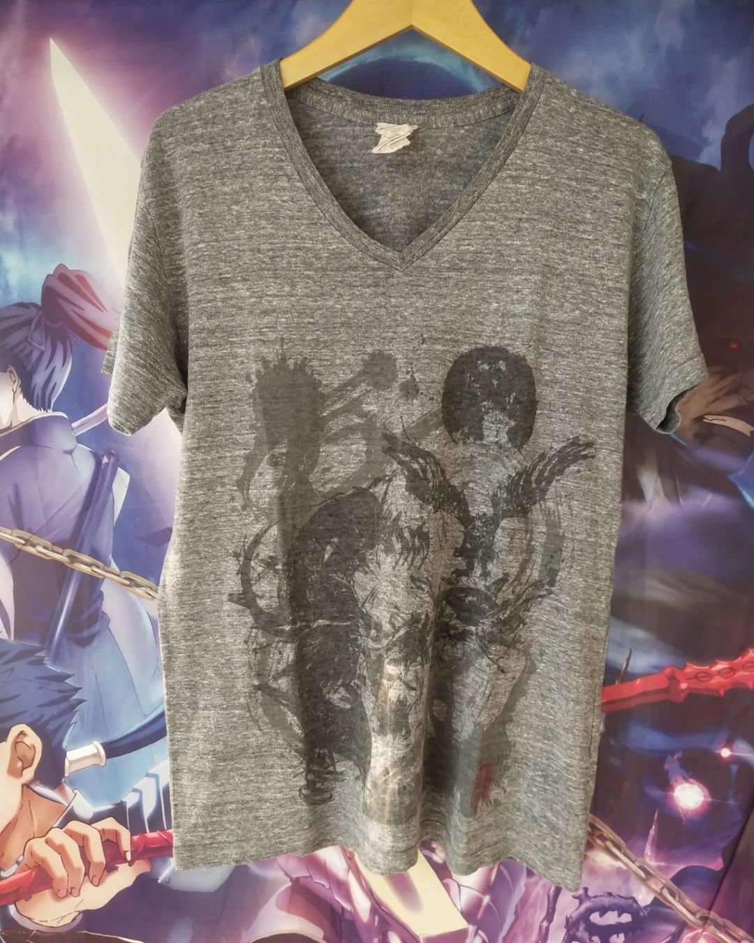 Anime × Japanese Brand Sengoku Basara 4 Graphic Logo Grey Official Game Tees Size US L / EU 52-54 / 3 - 1 Thumbnail