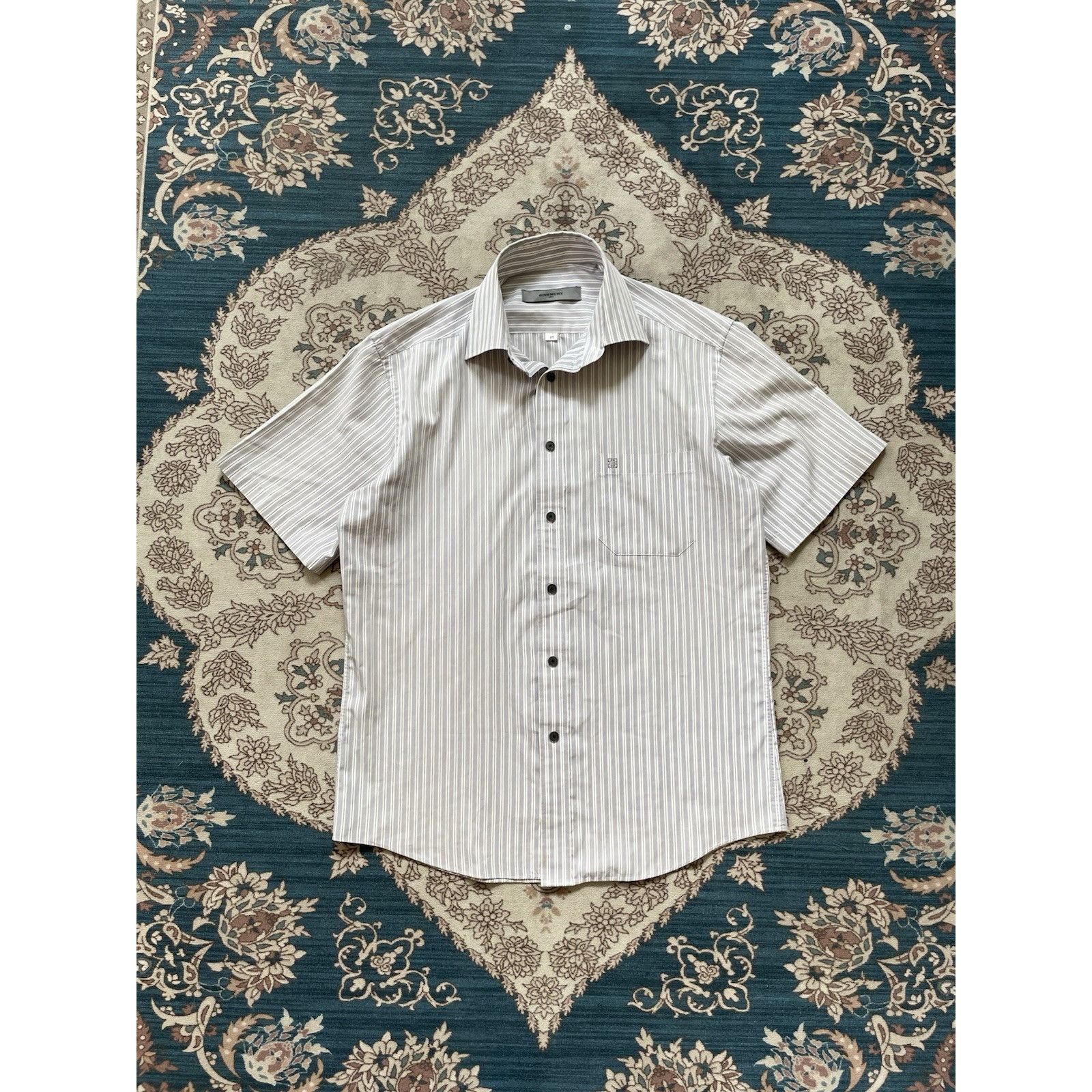 Givenchy Vintage Givenchy Striped Shirt Size US M / EU 48-50 / 2 - 2 Thumbnail
