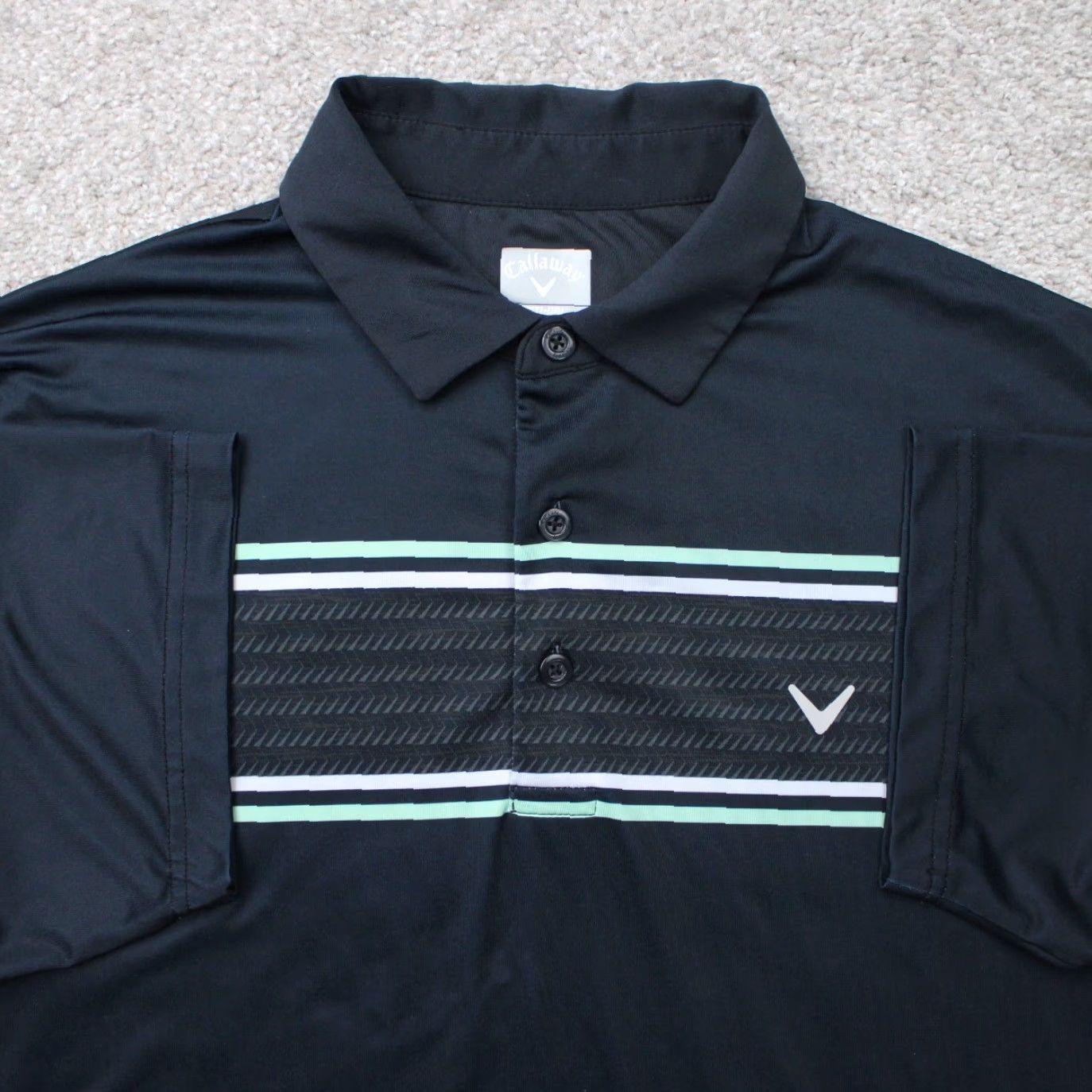 Callaway Callaway Polo Shirt Men M Blue Opti-Dri Golf Polyester Stretch Short Sleeve Polo Size US M / EU 48-50 / 2 - 2 Thumbnail