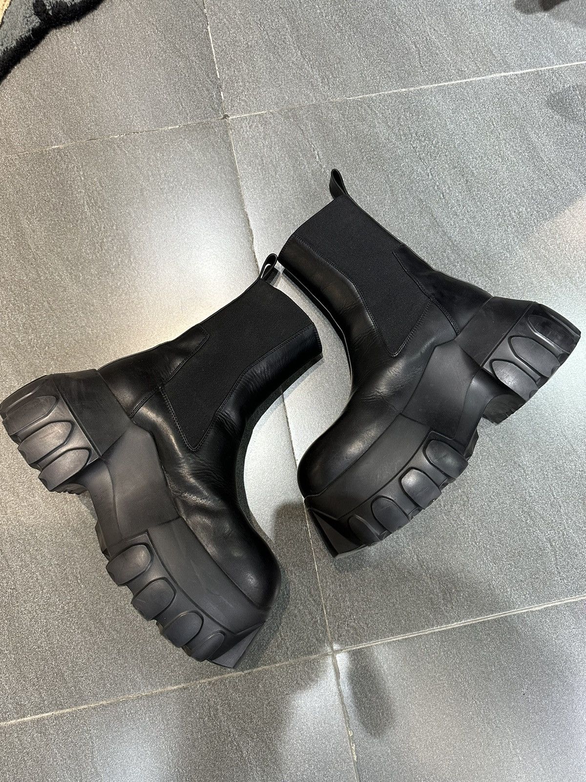 Rick Owens Beatle Mega Tractor Boots