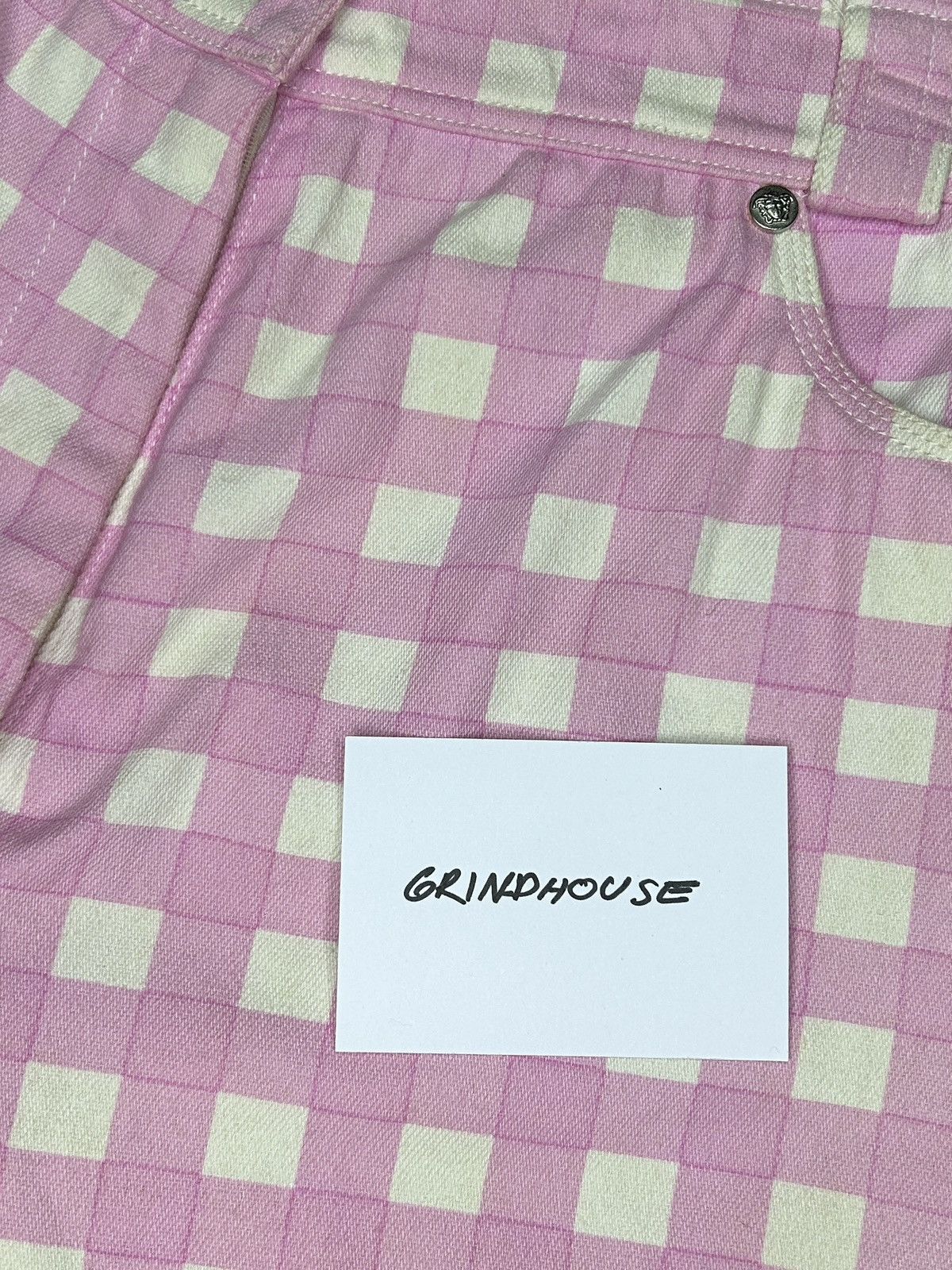 Versace S/S 93 Gingham Shorts Size 28" / US 6 / IT 42 - 16 Thumbnail