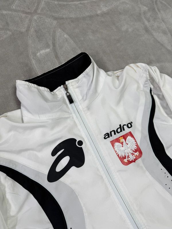 Sports Specialties × Vintage Andro Polska table tennis M sports jacket white Poland Size US M / EU 48-50 / 2 - 4 Thumbnail