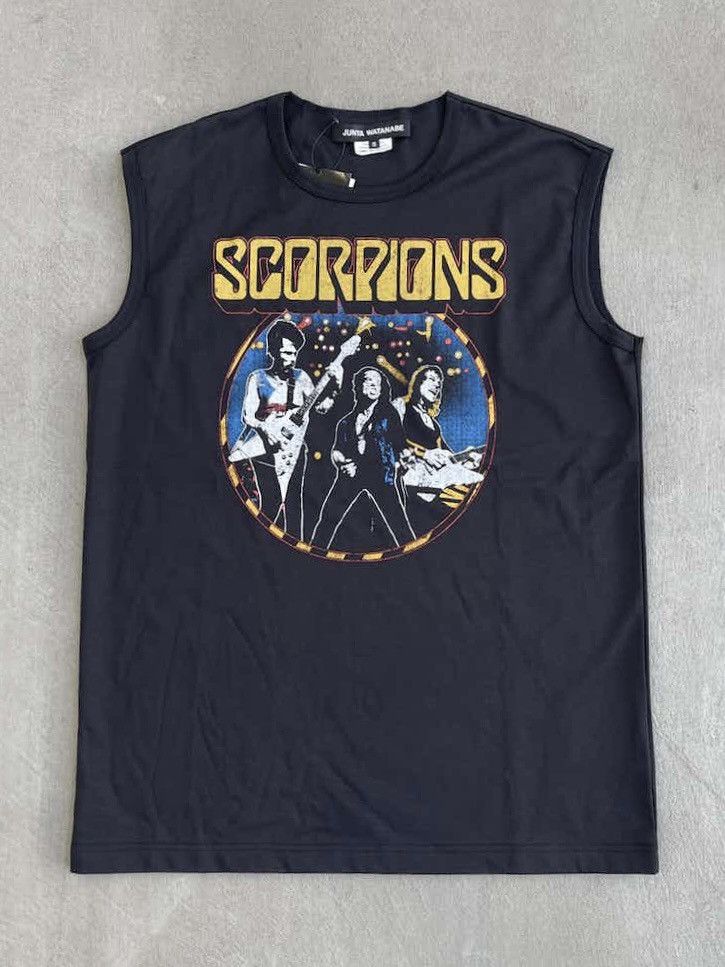 image of Archival Clothing x Junya Watanabe Archival! Junya Watanabe Scorpions Vintage Sleeveless Tee in Bla