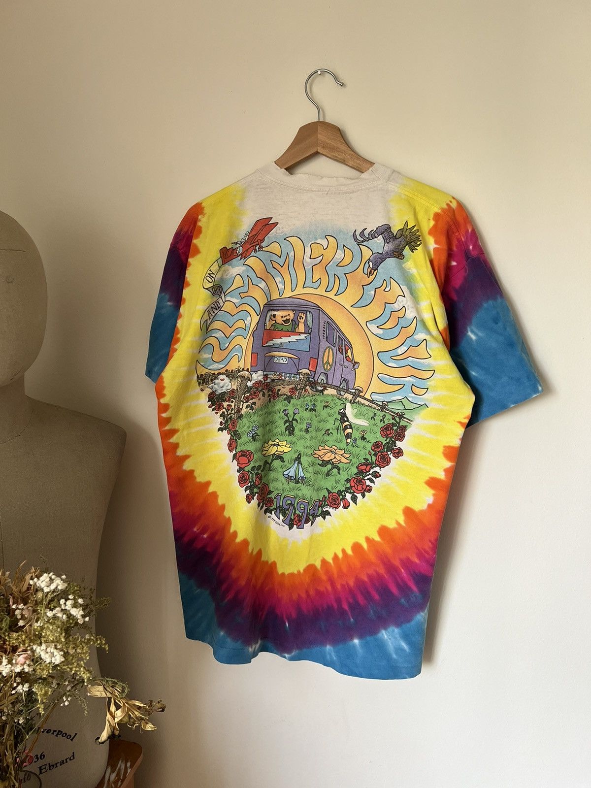 Band Tees × Grateful Dead × Vintage 1994 GDM Summer Tour Bears Animal Nature Single Stitch Tee Size US XL / EU 56 / 4 - 2 Thumbnail