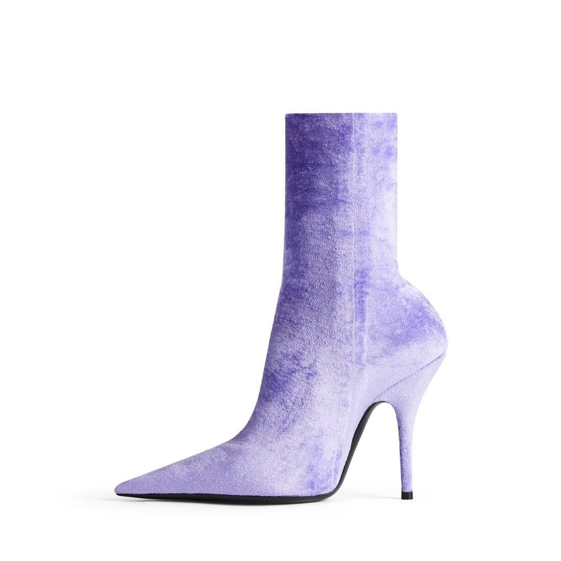 Balenciaga o1w1db10625 Knife 110mm Booties in Lilac Size US 6 / IT 36 - 4 Thumbnail