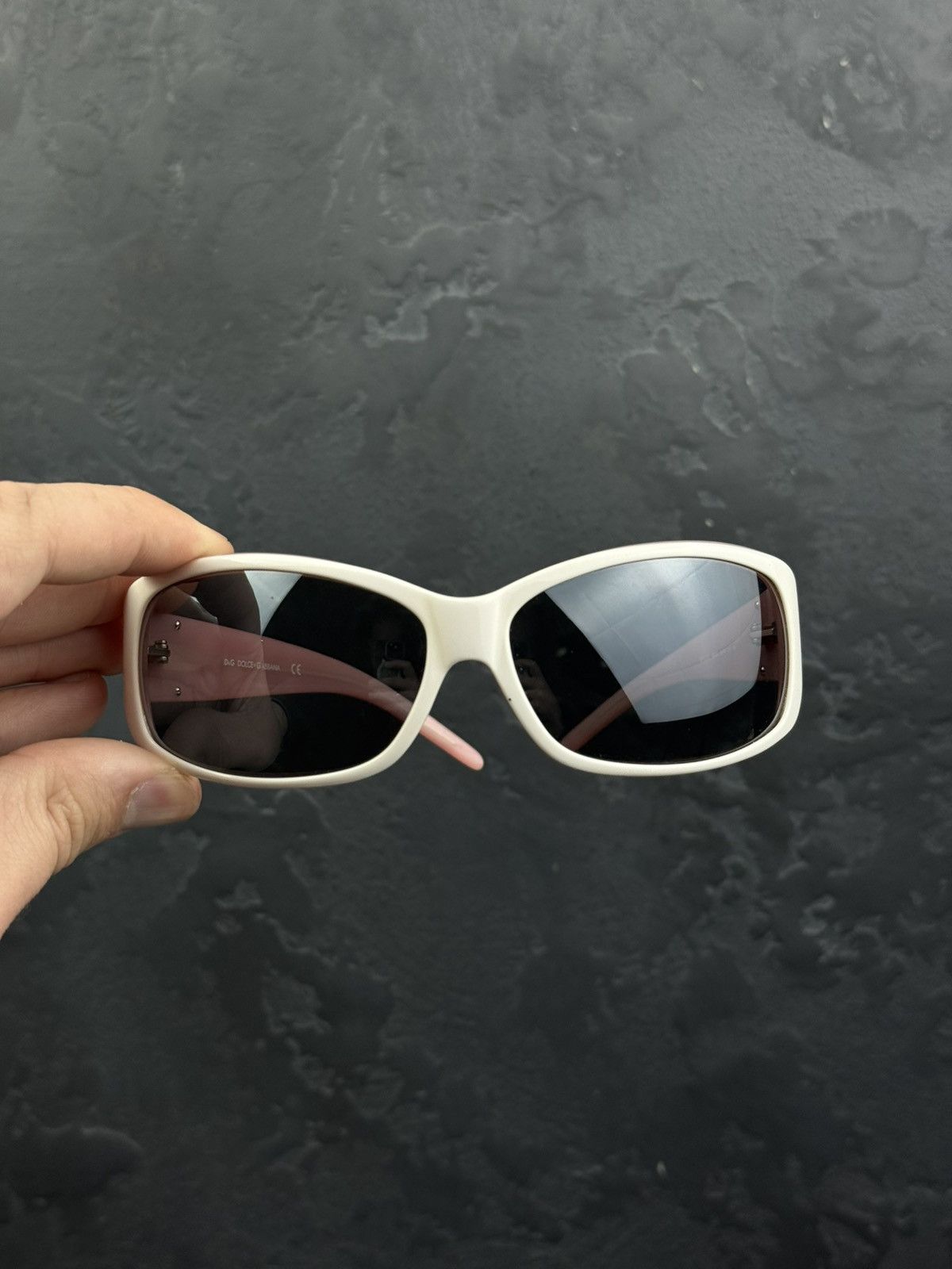 Dolce & Gabbana Vintage Dolce & Gabbana Pink & White Sunglasses Size ONE SIZE - 3 Thumbnail