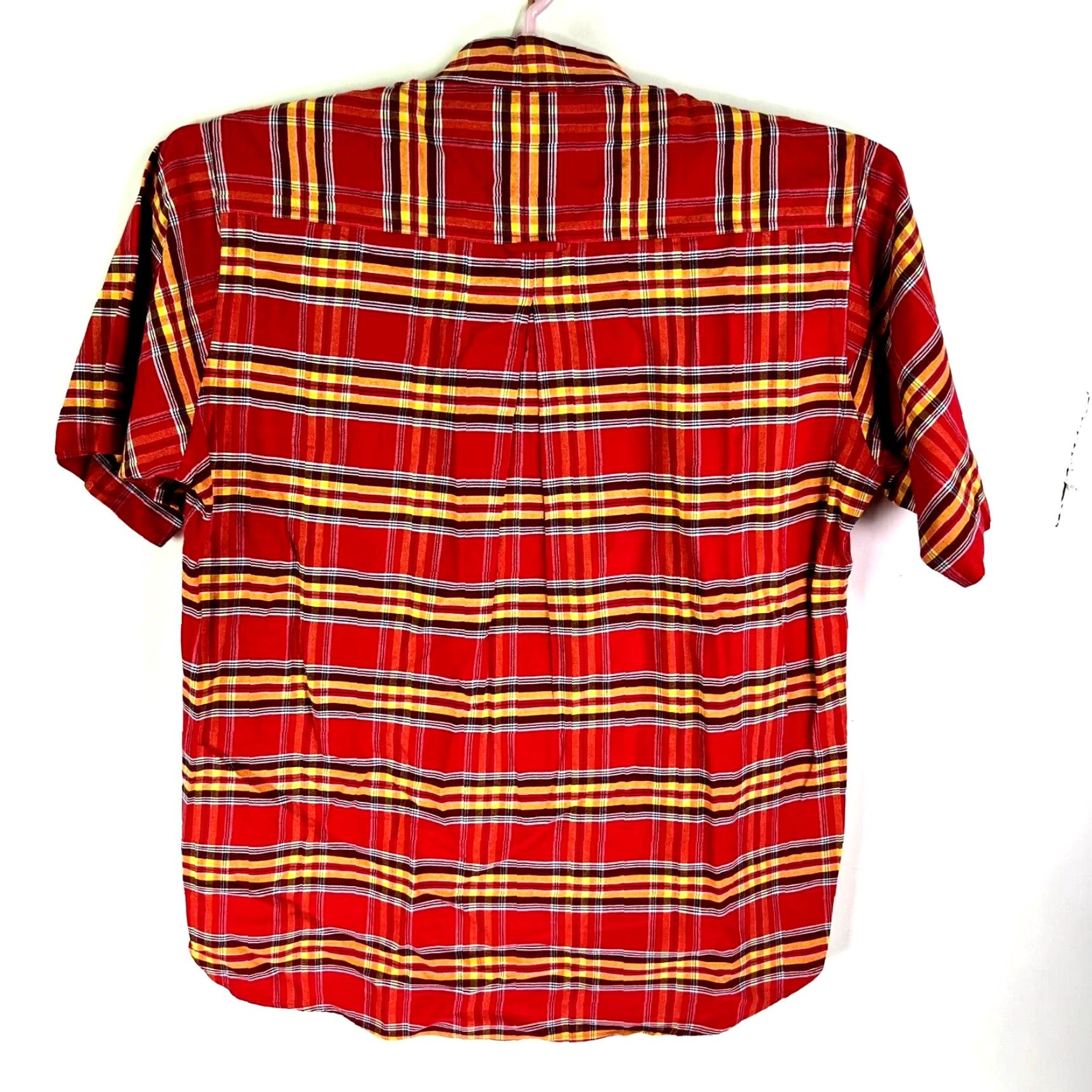 Vintage VINTAGE Panhandle Slim Rough Stock Plaid Button-Down Shirt Mens L Red Short Sleeve 50s 60s Western Mens Size US L / EU 52-54 / 3 - 6 Thumbnail