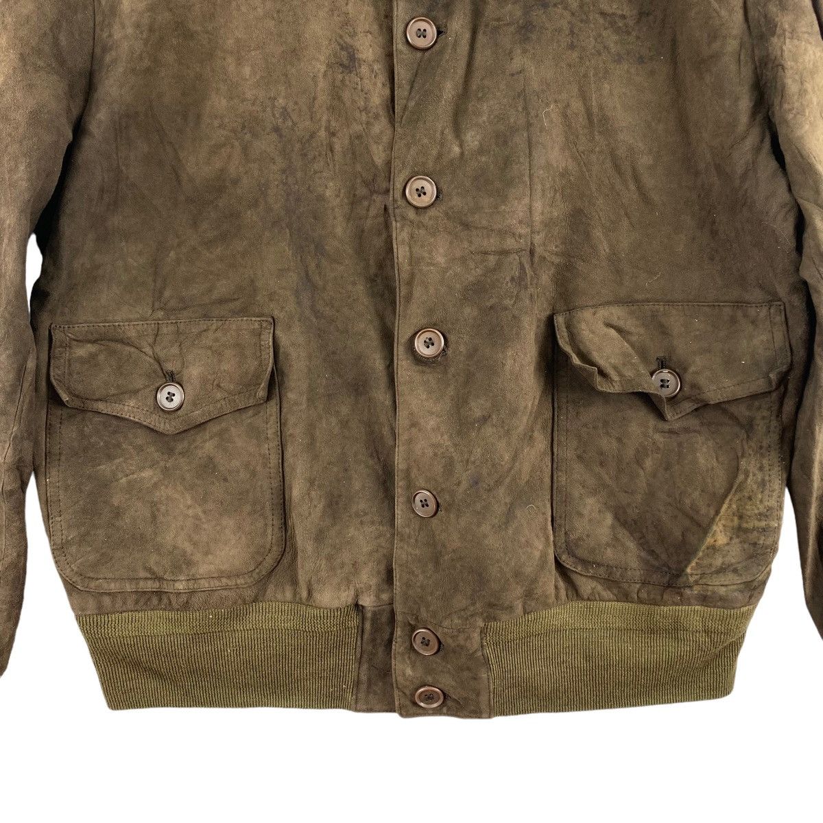 Other ROLAND Via CONDOTTI Italian Brand Button Up Brown Suede Coat Size US M / EU 48-50 / 2 - 3 Thumbnail