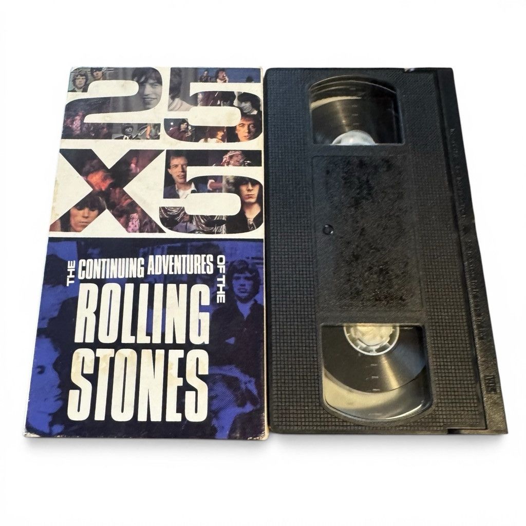 The Unbranded Brand The Rolling Stones 25 X 5 The Continuing Adventures VHS Tape Size ONE SIZE - 1 Thumbnail