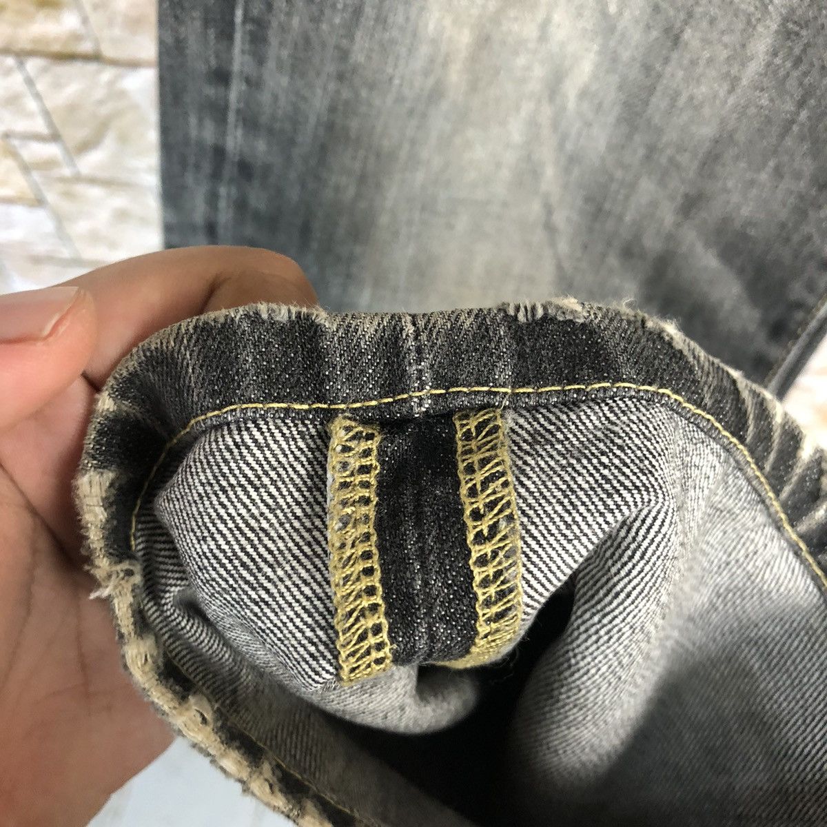 Uniqlo Faded Black Uniqlo vintage Jeans denim #A349 Size US 31 - 10 Thumbnail