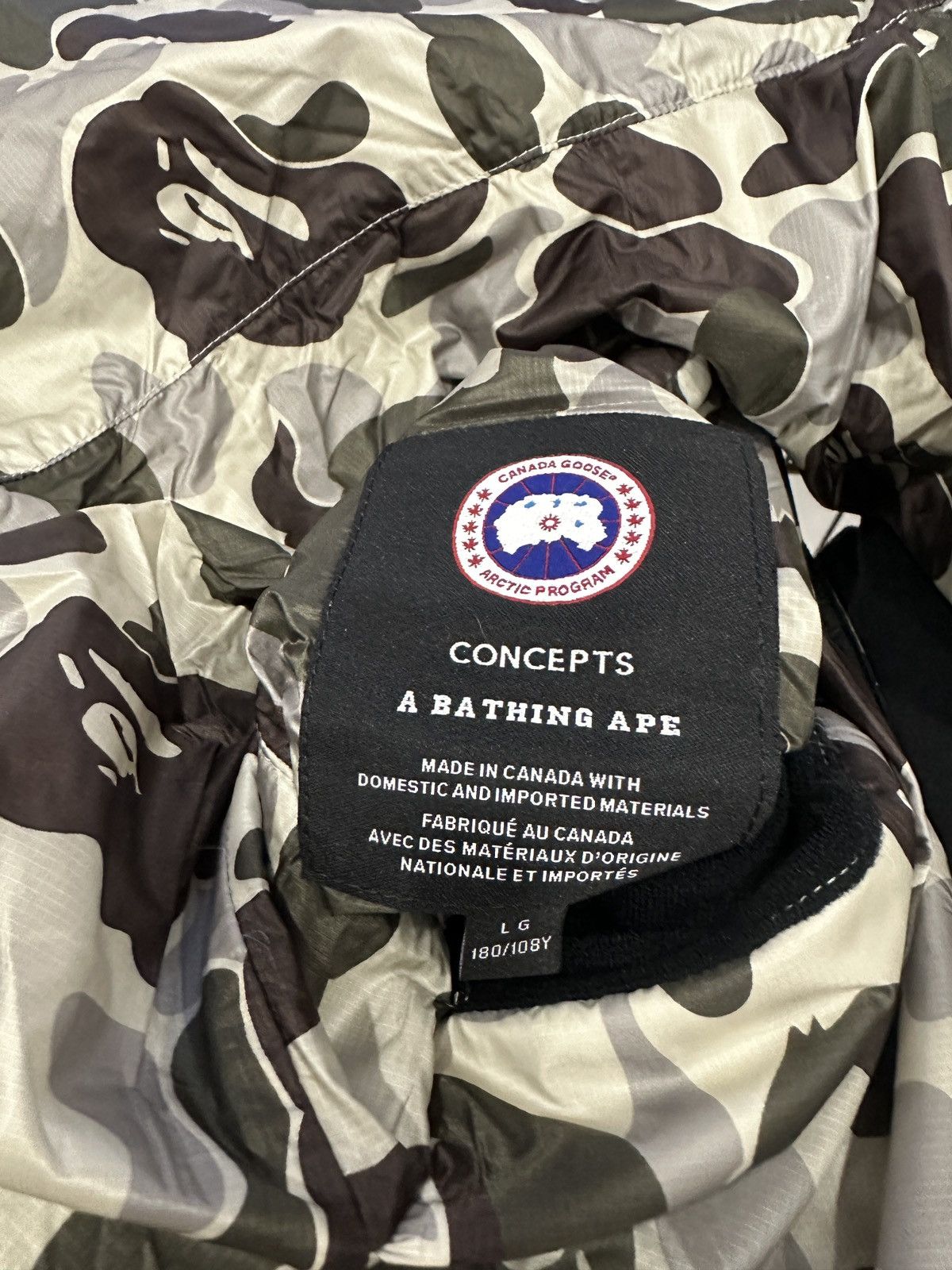 Canada Goose Bape x Canada Goose x CNCPT Size US L / EU 52-54 / 3 - 7 Thumbnail