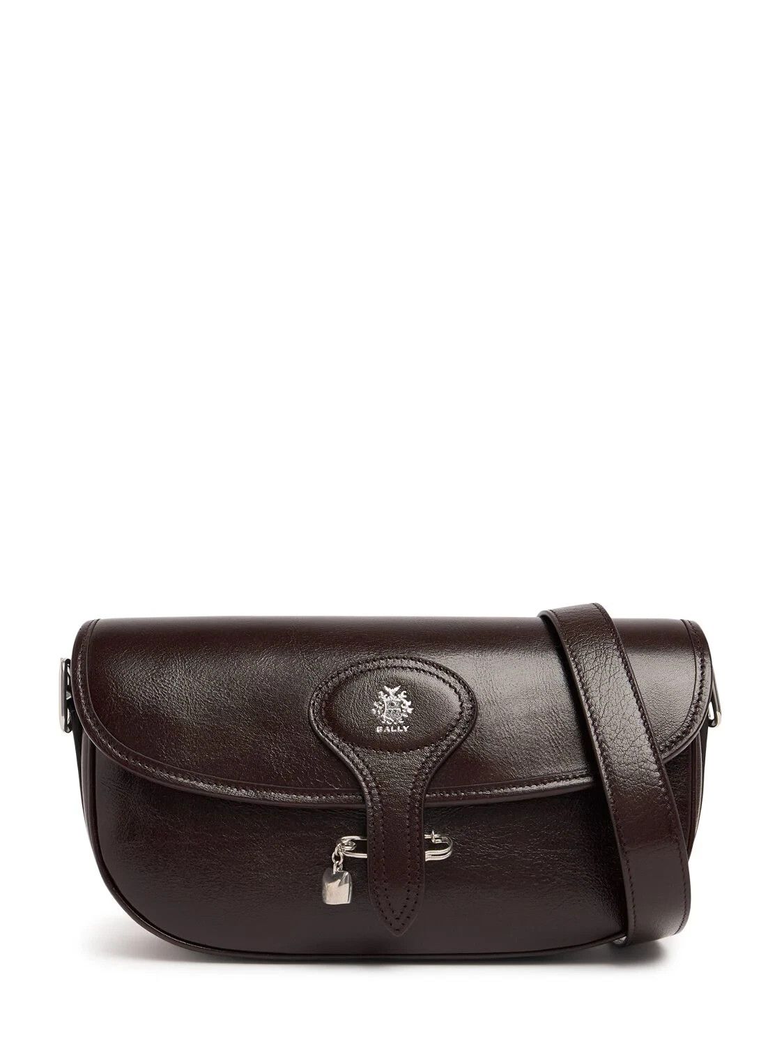 BALLY Beckett $1350 Dark Brown Leather Crossbody Bag