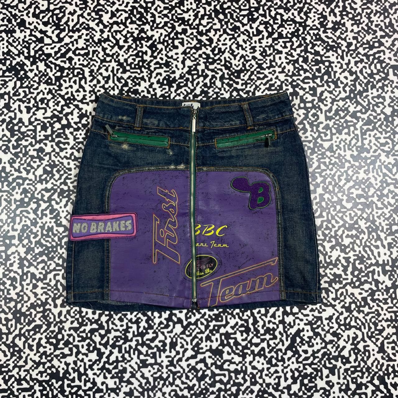 Japanese Brand Vintage Y2K Japanese Style Denim Mini Skirt Retro 90s Style Size 28" / US 6 / IT 42 - 4 Thumbnail