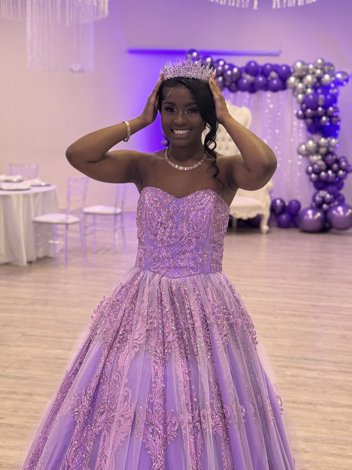 Other Lilac Ball Gown Size S / US 4 / IT 40 - 2 Thumbnail