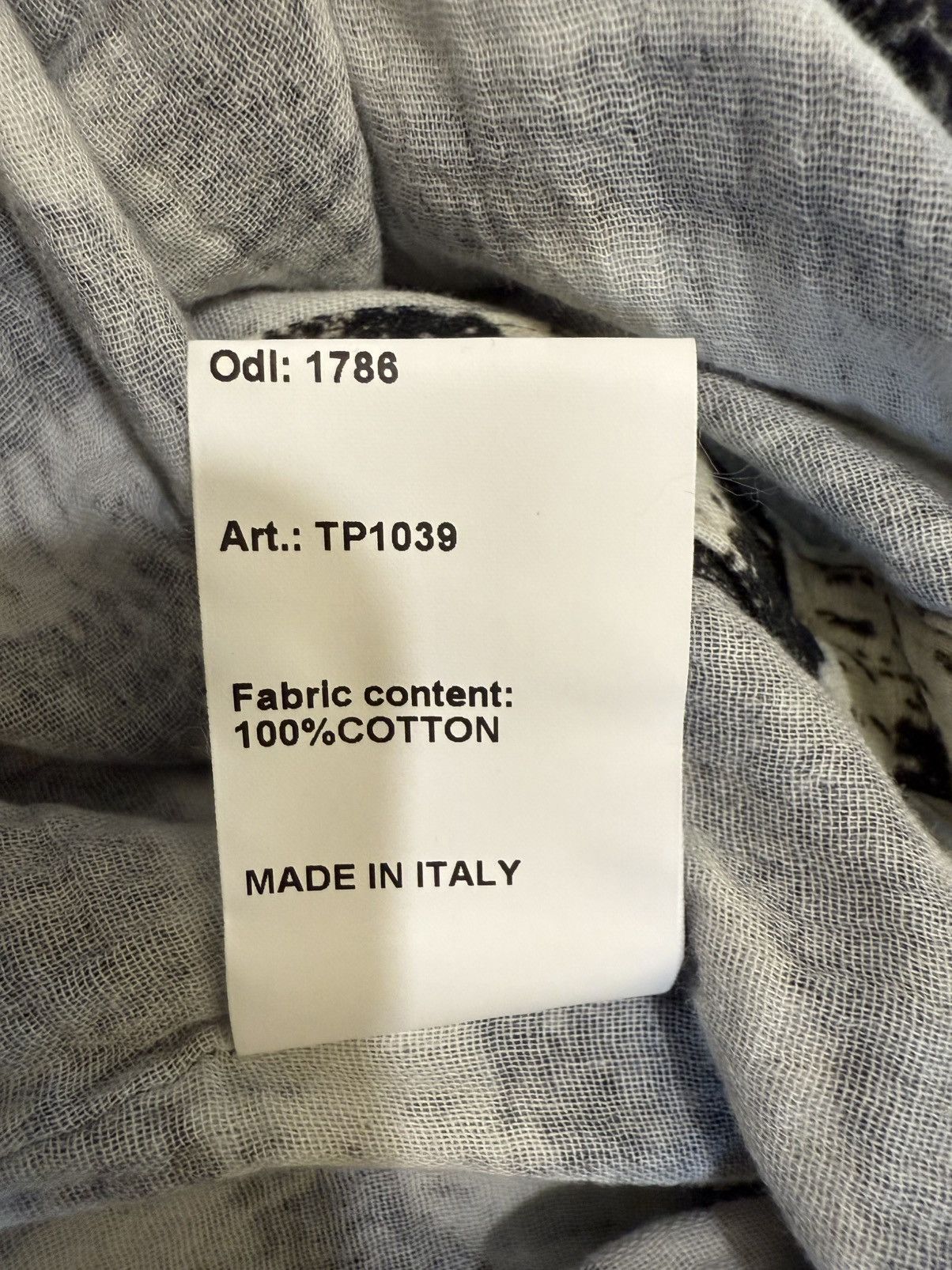 R13 SHREDDED SEAM DROP NECK SHIRT