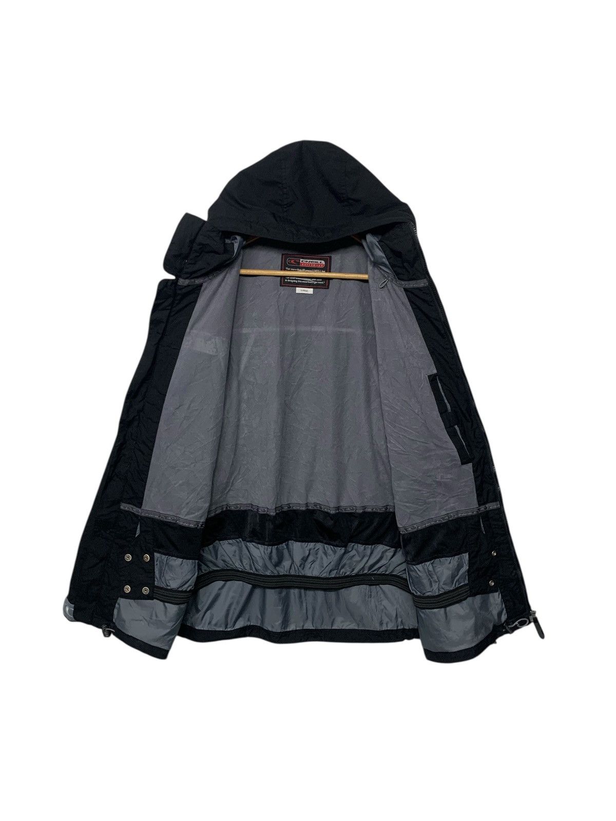 O'Neill Vintage 90's O'Neill Windbreaker Zipper Down Hoodie Jacket Size US L / EU 52-54 / 3 - 2 Thumbnail
