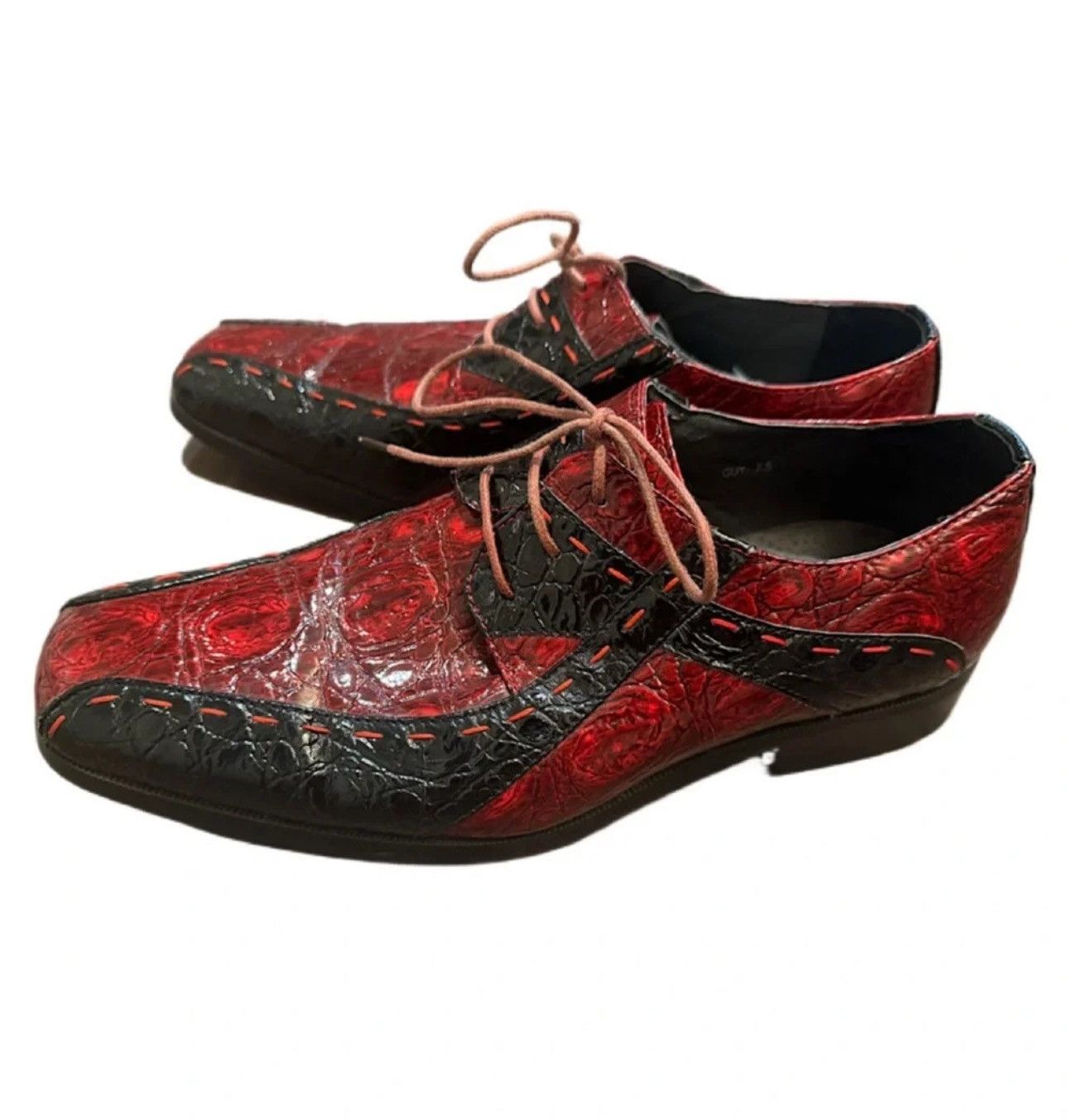 Designer ALBERTO FELLINI Oxford Mod 20 Cognac Men's Shoes SIZE 7.5 Size US 7.5 / EU 40-41 - 4 Thumbnail