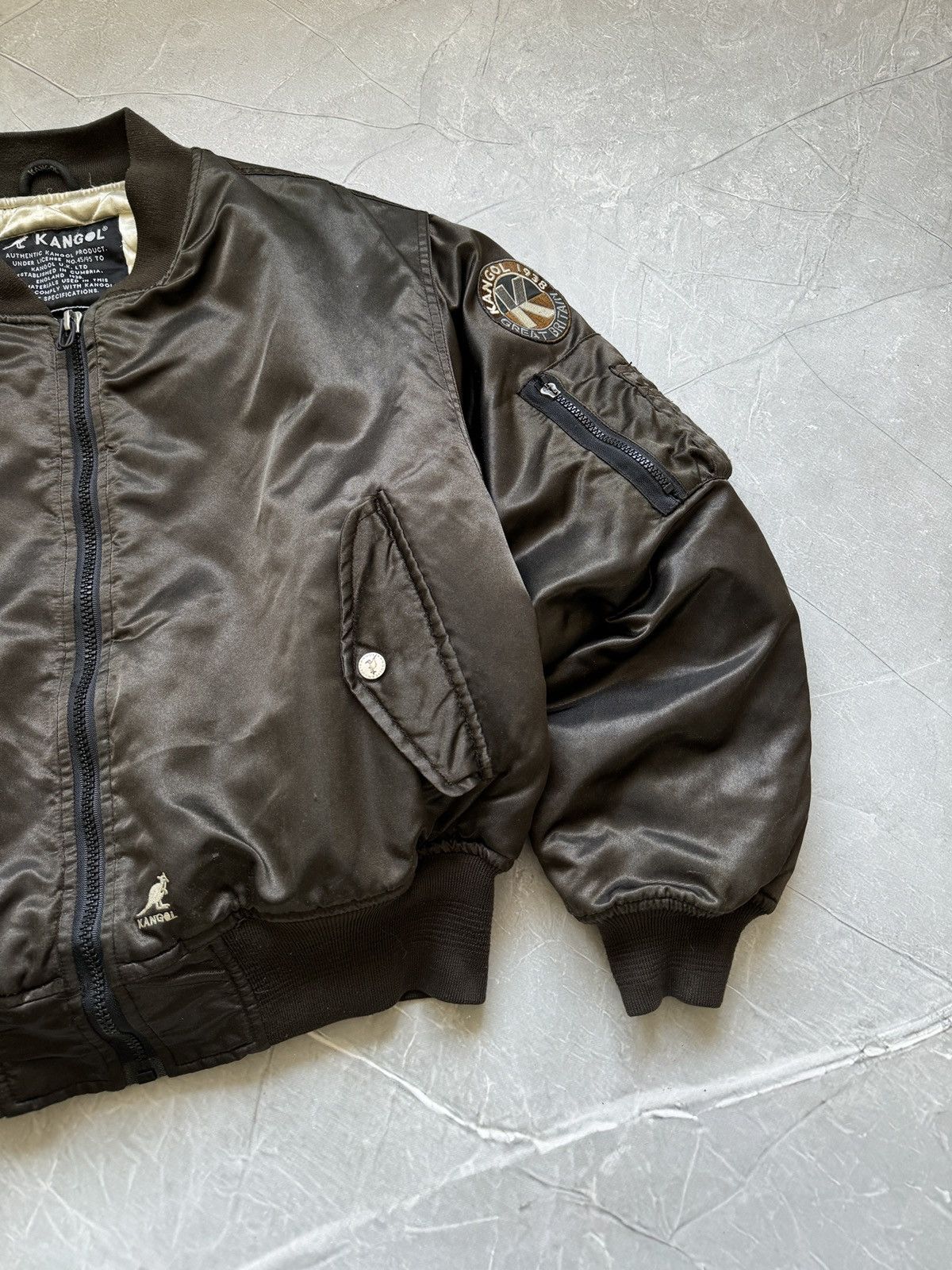 Kangol Vintage Kangol MA-1 Bomber Jacket Cropped Oversized Rare Size US M / EU 48-50 / 2 - 5 Thumbnail