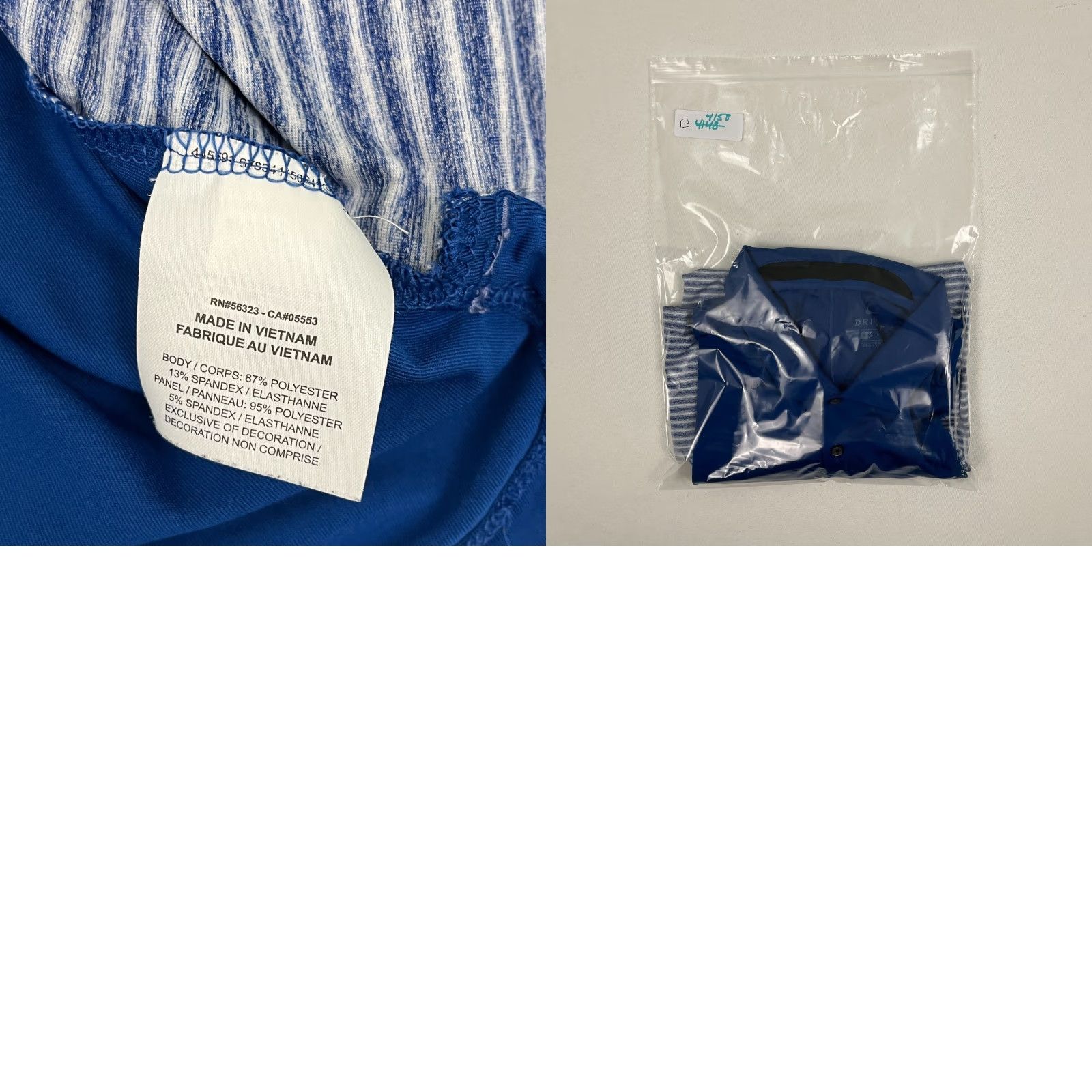 Nike Nike Tiger Woods Polo Shirt Mens XL Blue Striped Active Golf Performance Preppy Size US XL / EU 56 / 4 - 8 Thumbnail