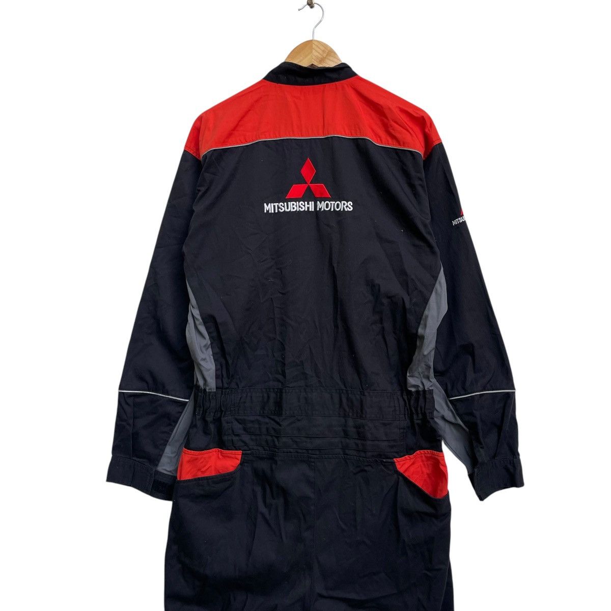 Vintage 💥Japanese Brand Mitsubishi Moto Coverall Workwear Size US 37 - 5 Thumbnail