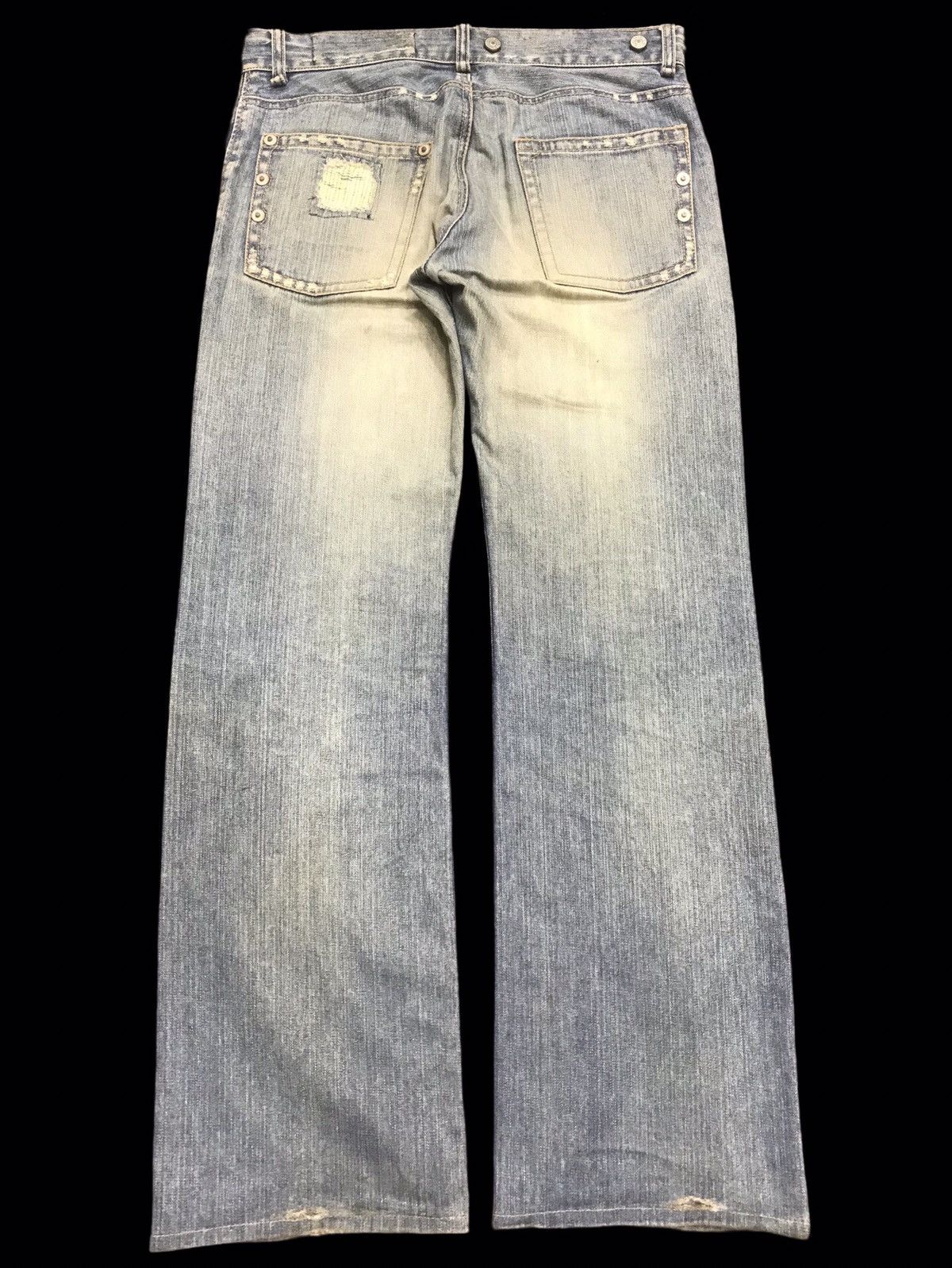 Japanese Brand 💥FLARE💥ARCHIVAL SNARL DISTRESSED DENIM F249 Size US 34 / EU 50 - 11 Thumbnail