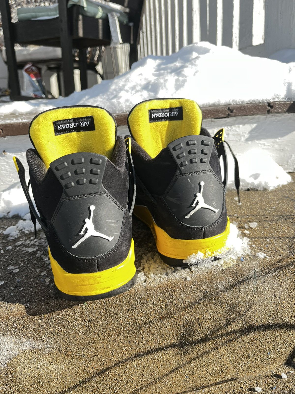 Jordan Brand Air jordan 4’s “thunders” yellow & black Size US 12 / EU 45 - 3 Thumbnail