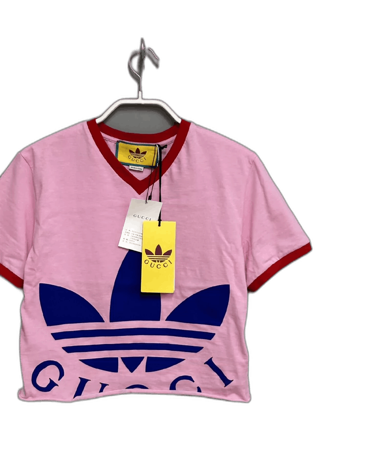 Gucci Gucci Adidas Pink Short Sleeve TShirt-2506 Size XS / US 0-2 / IT 36-38 - 1 Thumbnail