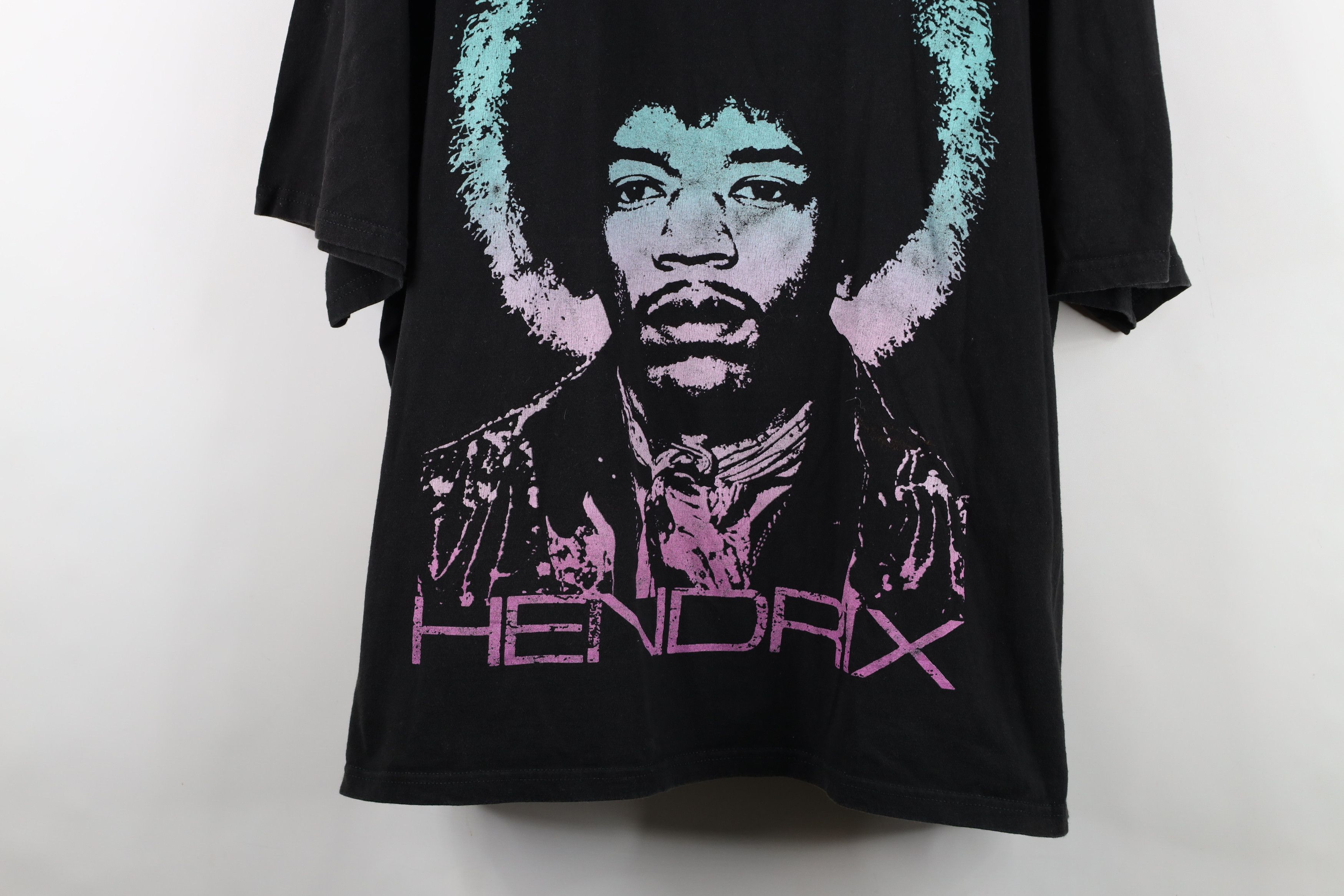 Vintage Retro Y2K Spell Jimi Hendrix Band Short Sleeve T-Shirt Black Size US XXL / EU 58 / 5 - 3 Thumbnail