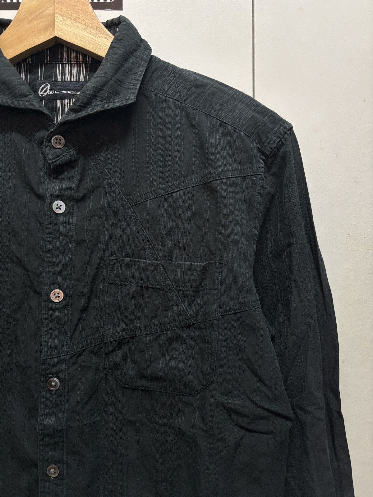 Tornado Mart Tornado Mart Stripe Checkered Long Sleeve Button Up Size US M / EU 48-50 / 2 - 3 Thumbnail