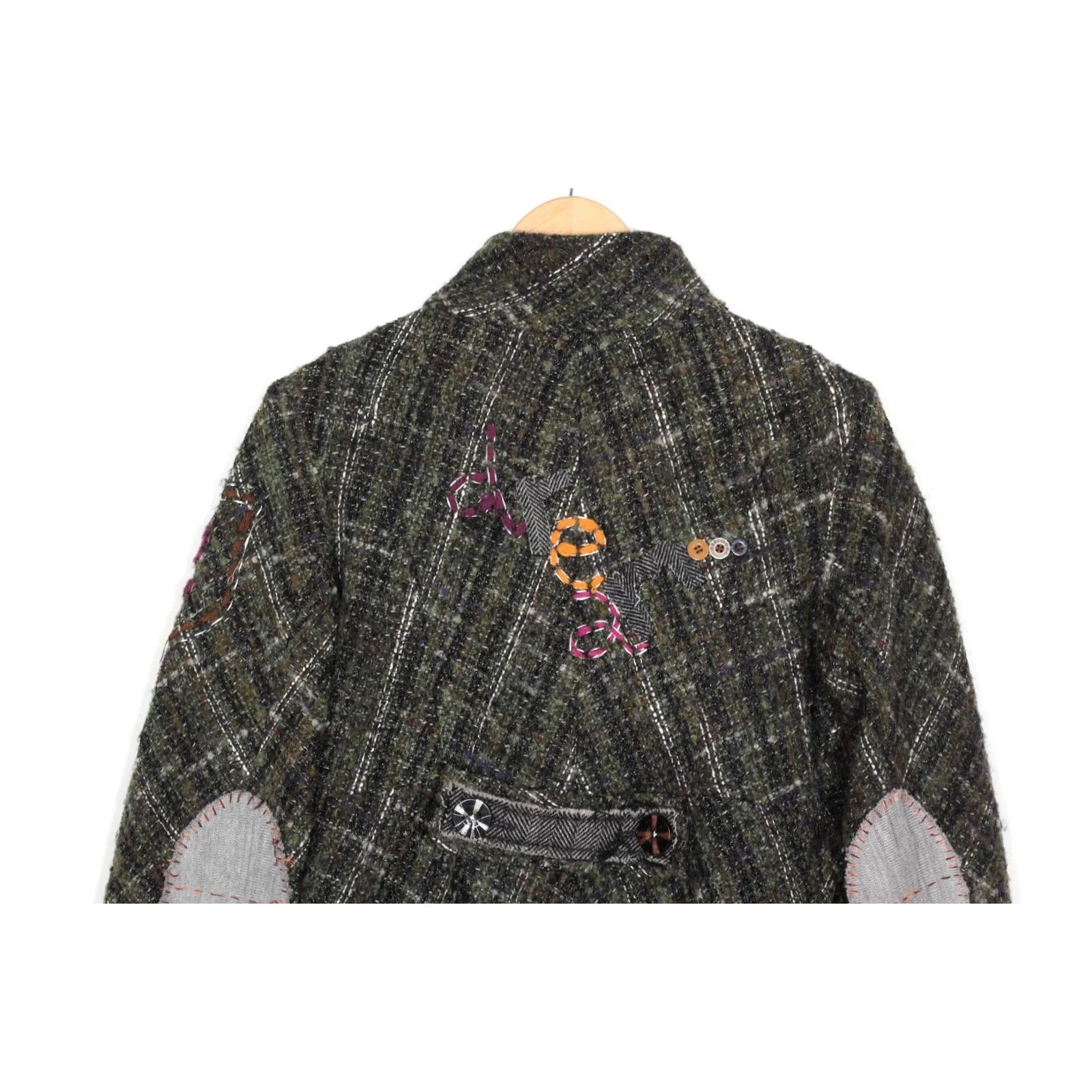 Desigual DESIGUAL Wool Knitted Coat Jacket Women 42 Multicoloured Wool 42 MJ3790 Desigual Coat Size M / US 6-8 / IT 42-44 - 4 Thumbnail
