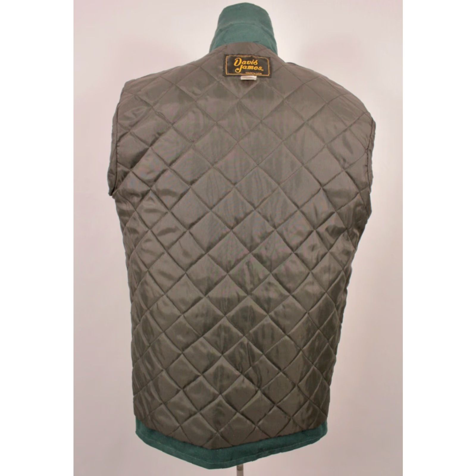 Vintage VTG David James Jacket 90s Cotton Green Tapestry Pattern Work Jacket S/M Mens Size US S / EU 44-46 / 1 - 5 Thumbnail