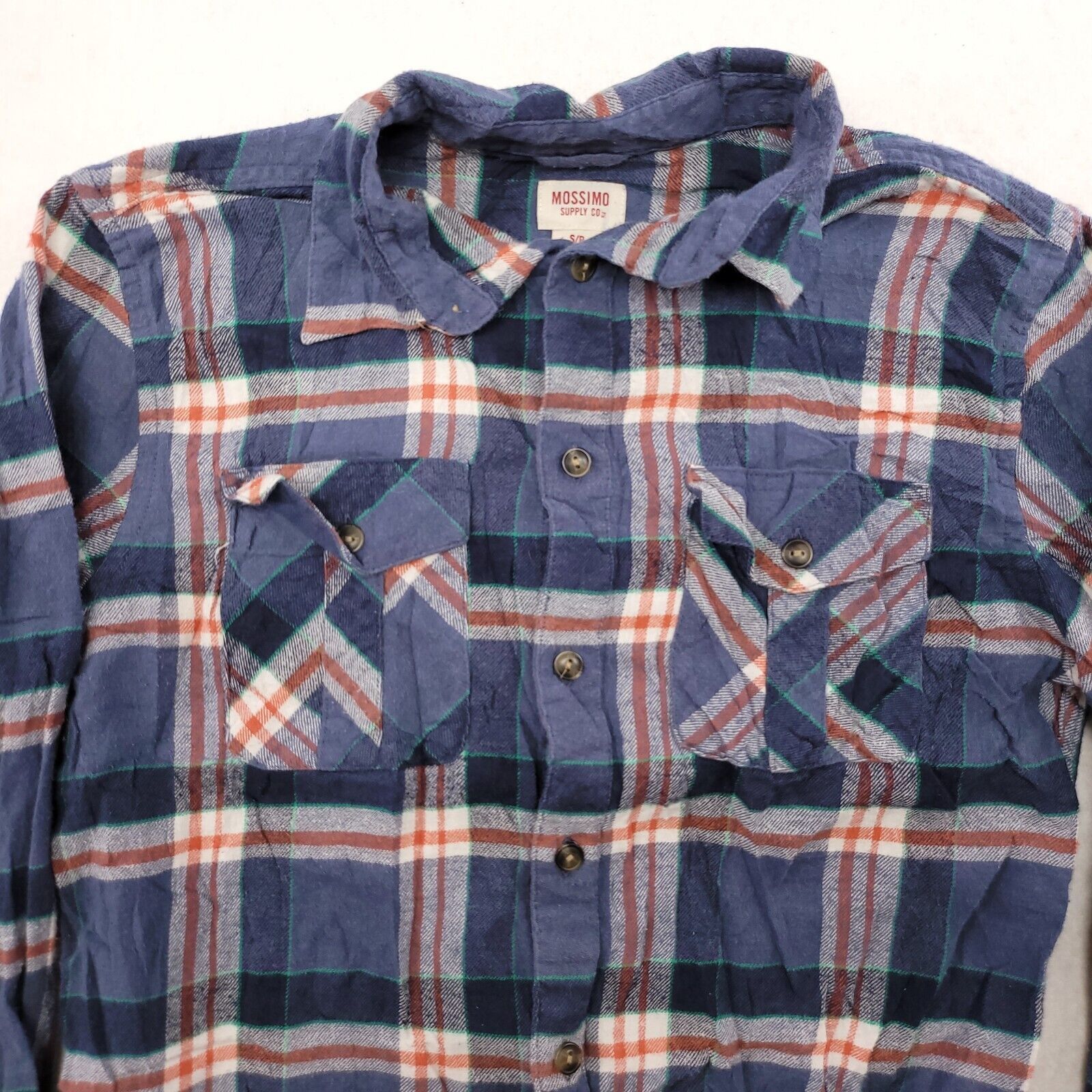 Mossimo Mossimo Madras Flannel Button Up Shirt Mens Size Small Blue Size US S / EU 44-46 / 1 - 1 Thumbnail
