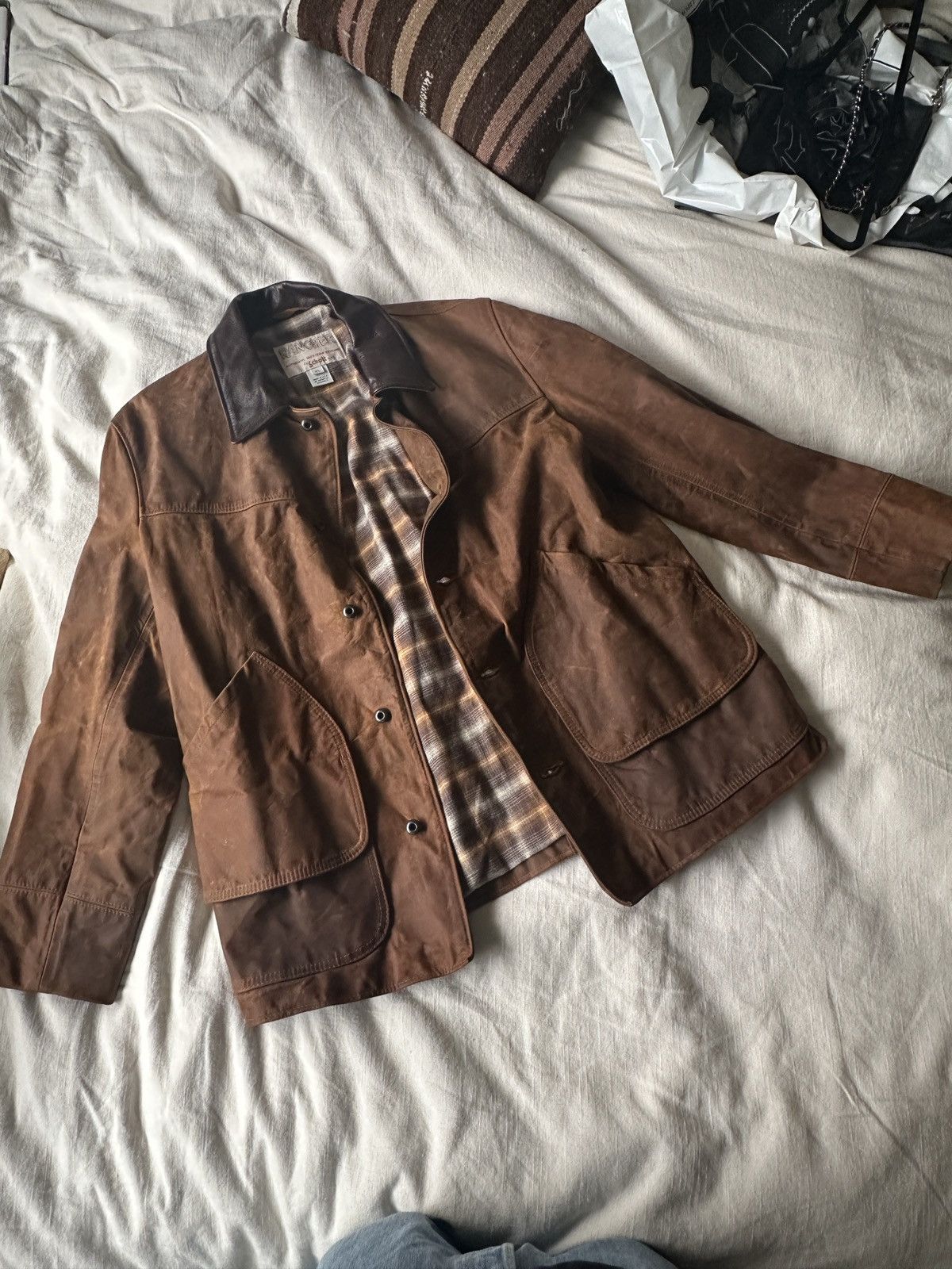 image of Schott Rancher Jacket in Brown, Men's (Size XL)