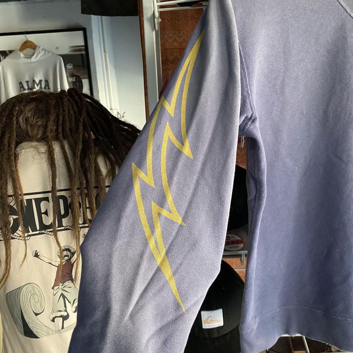 WHIZ LIMITED 09AW Faded Wash Crewneck Sweatshirt w/ Lightning Bolt Crest Size US M / EU 48-50 / 2 - 7 Thumbnail