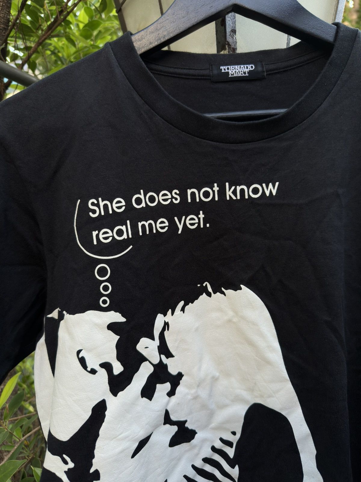 Tornado Mart Tornado Mart “She Does Not Know Real Me Yet” Graphic Tee Size US M / EU 48-50 / 2 - 3 Thumbnail