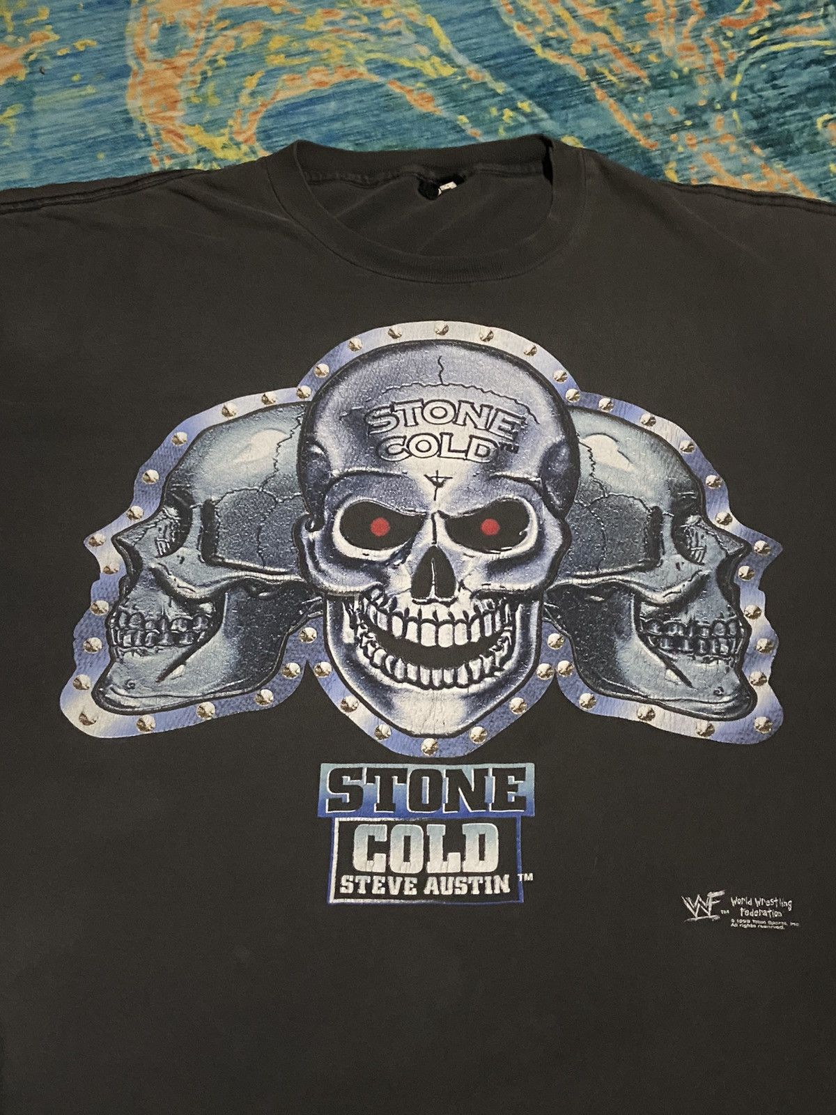WWE Vintage 1998 wwf stone cold Steve austin fade rare size 5xl Size US XXL / EU 58 / 5 - 4 Thumbnail