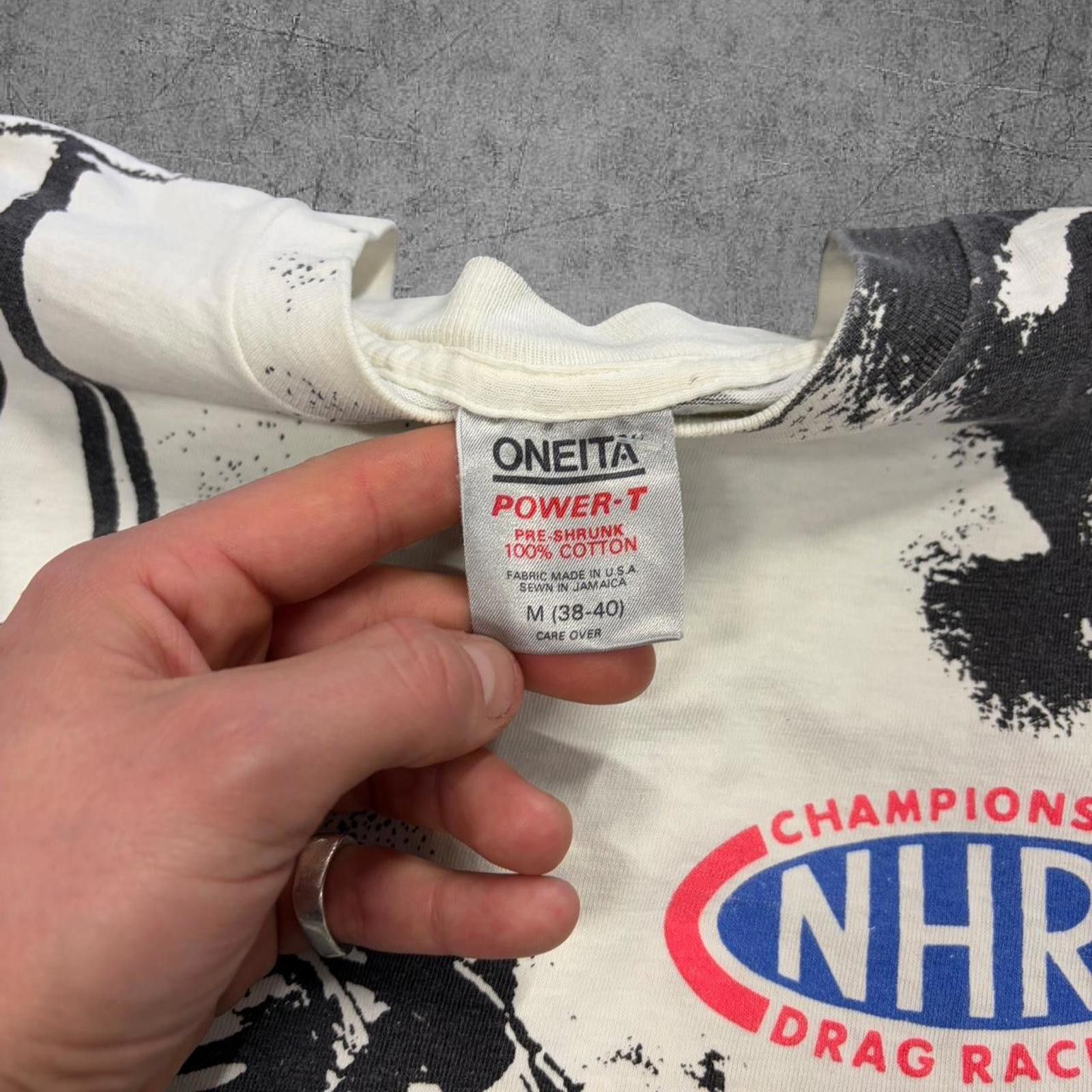 NASCAR 90s NHRA Drag Racing AOP Tee Size US M / EU 48-50 / 2 - 4 Thumbnail